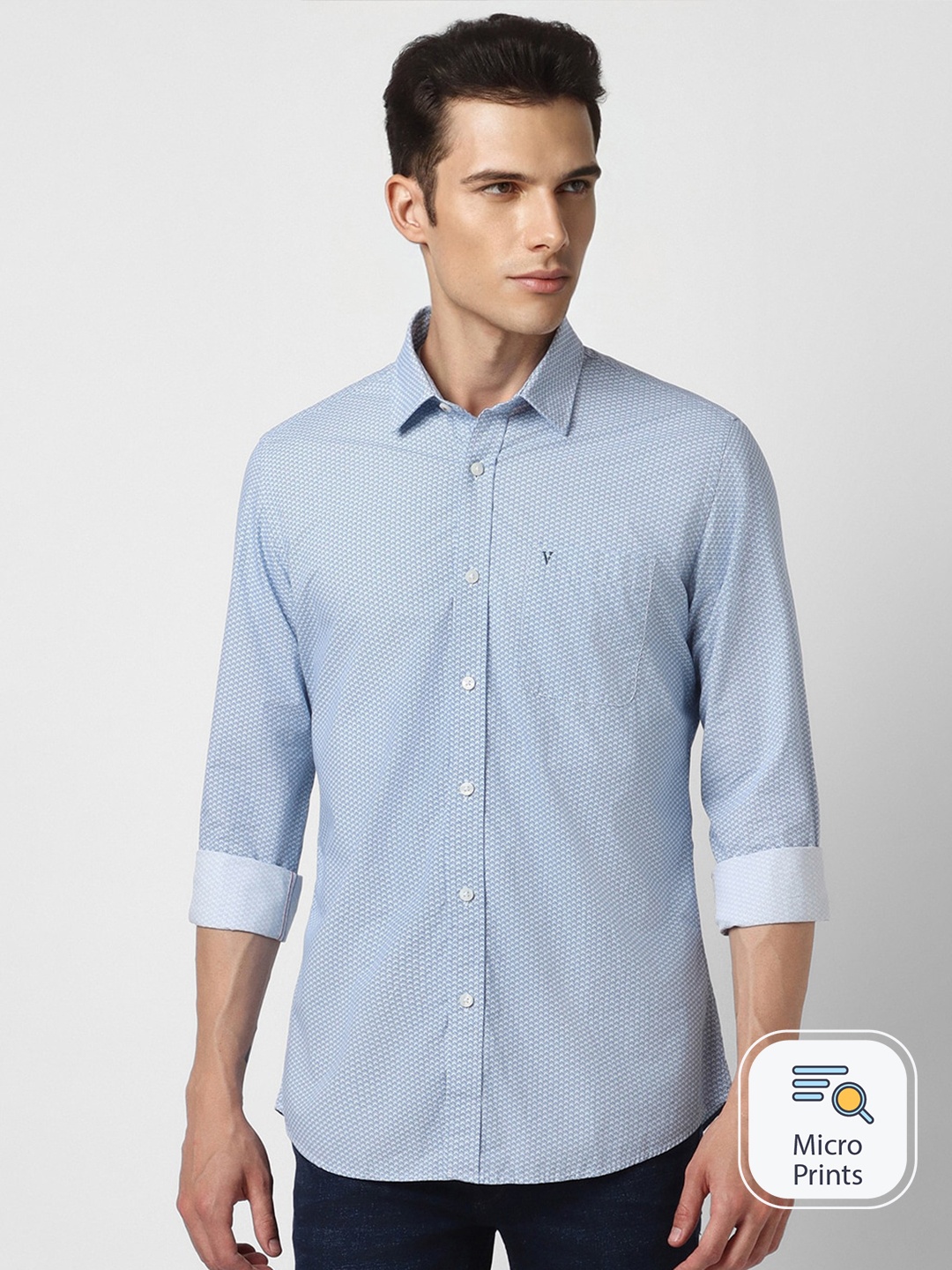 Van Heusen Sport Spread Collar Slim Fit Micro Printed Casual Pure Cotton Shirt, Blue
Van Heusen Sport Spread Collar Slim Fit Micro Printed Casual Pure Cotton Shirt, Blue
