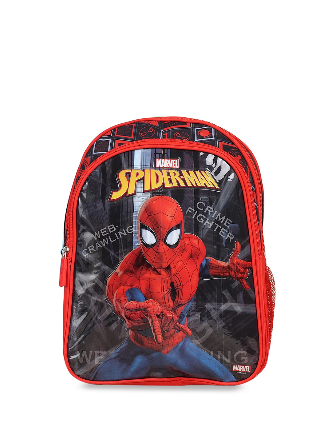 Disney Spiderman Printed Water Repellent Backpack, Red