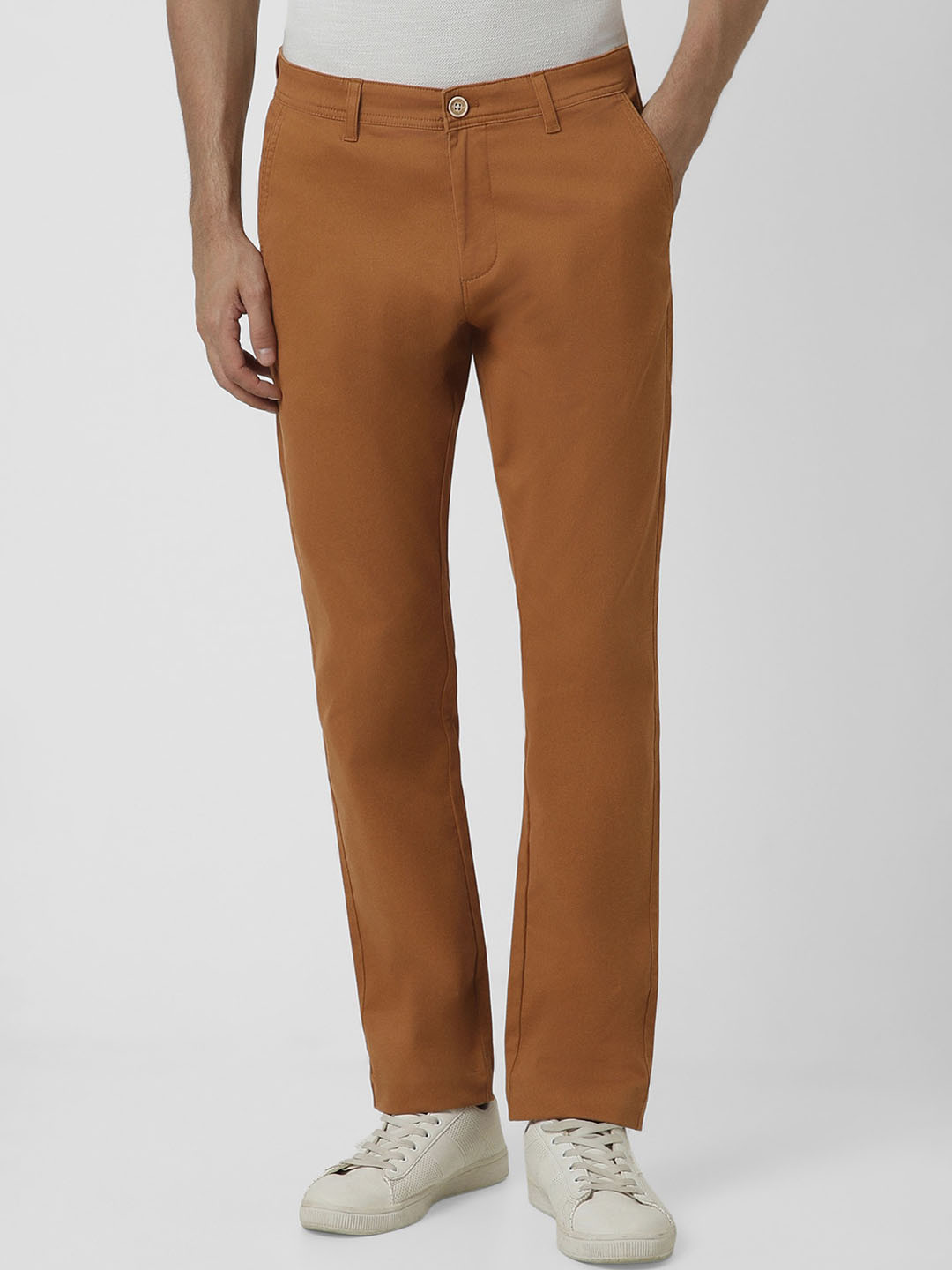 Peter England Casuals Men Slim Fit Regular Trousers, Brown
Peter England Casuals Men Slim Fit Regular Trousers, Brown