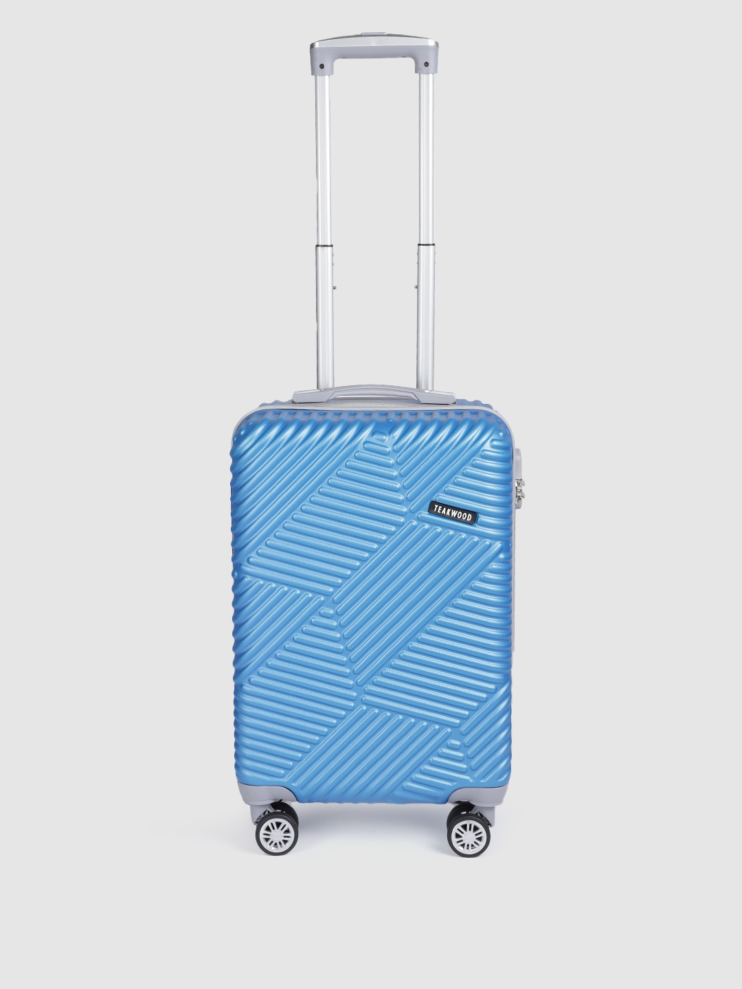 Teakwood Leathers Hexa Textured 360 Degree Rotation Hard Cabin-Sized Trolley Bag 32.2L, Blue
Teakwood Leathers Hexa Textured 360 Degree Rotation Hard Cabin-Sized Trolley Bag 32.2L, Blue