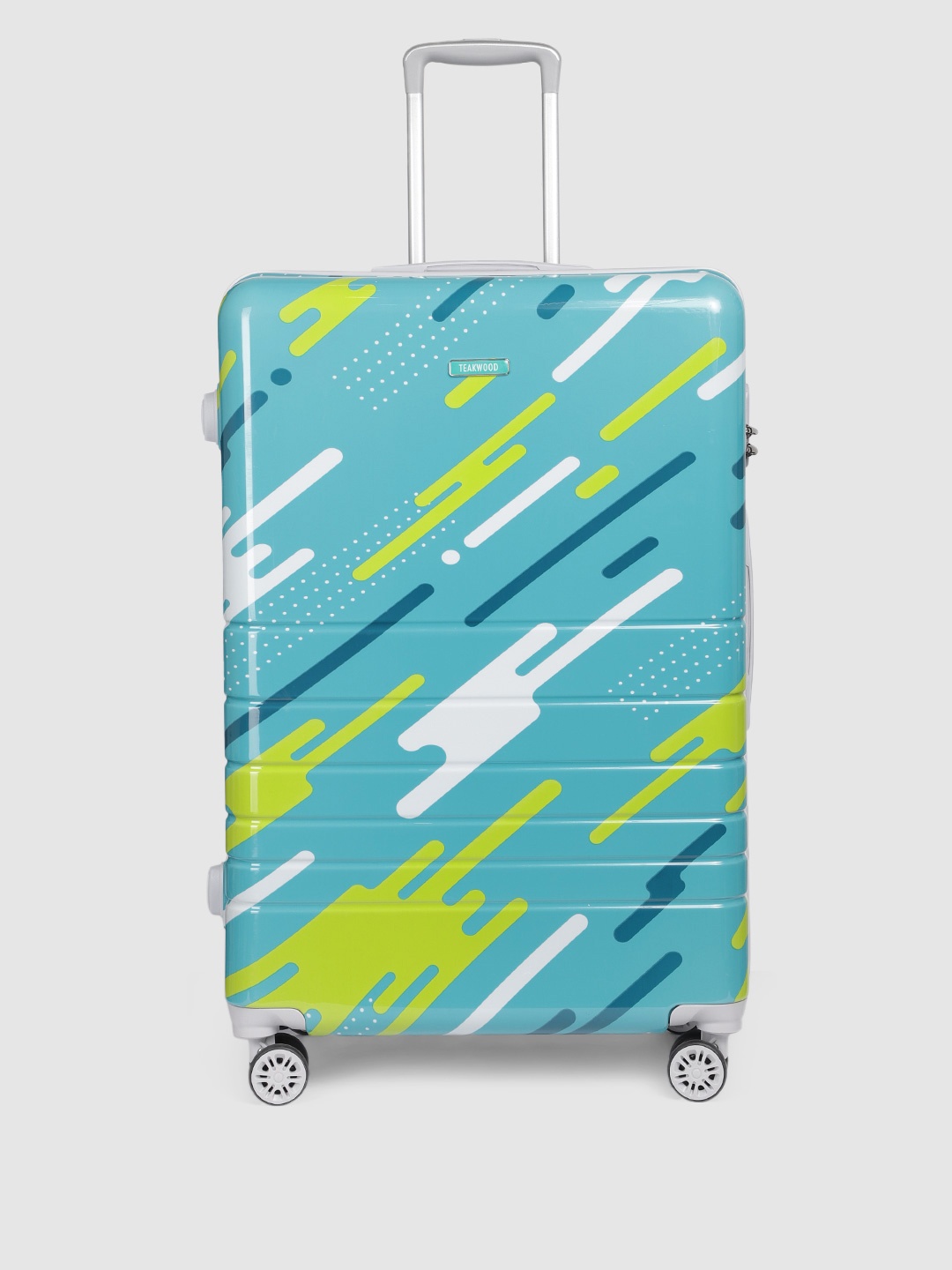 Teakwood Leathers Milkway Printed 360 Degree Rotation Hard Large-Sized Trolley Bag 95.5L, Green
Teakwood Leathers Milkway Printed 360 Degree Rotation Hard Large-Sized Trolley Bag 95.5L, Green