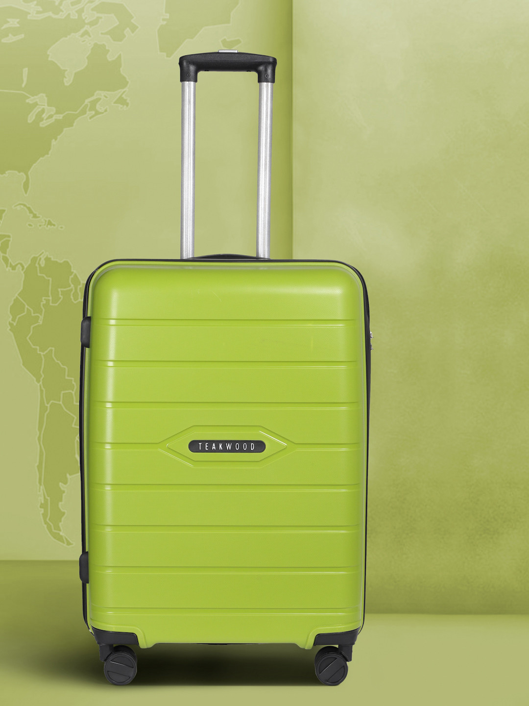 Teakwood Leathers Vibes Textured 360 Degree Rotation Hard Medium-Sized Trolley Bag 54.6L, Green
Teakwood Leathers Vibes Textured 360 Degree Rotation Hard Medium-Sized Trolley Bag 54.6L, Green