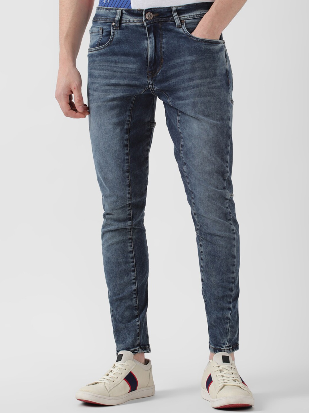 Peter England Casuals Men Mid Rise Clean Look Whiskers Cropped Stretchable Jeans, Blue
Peter England Casuals Men Mid Rise Clean Look Whiskers Cropped Stretchable Jeans, Blue
