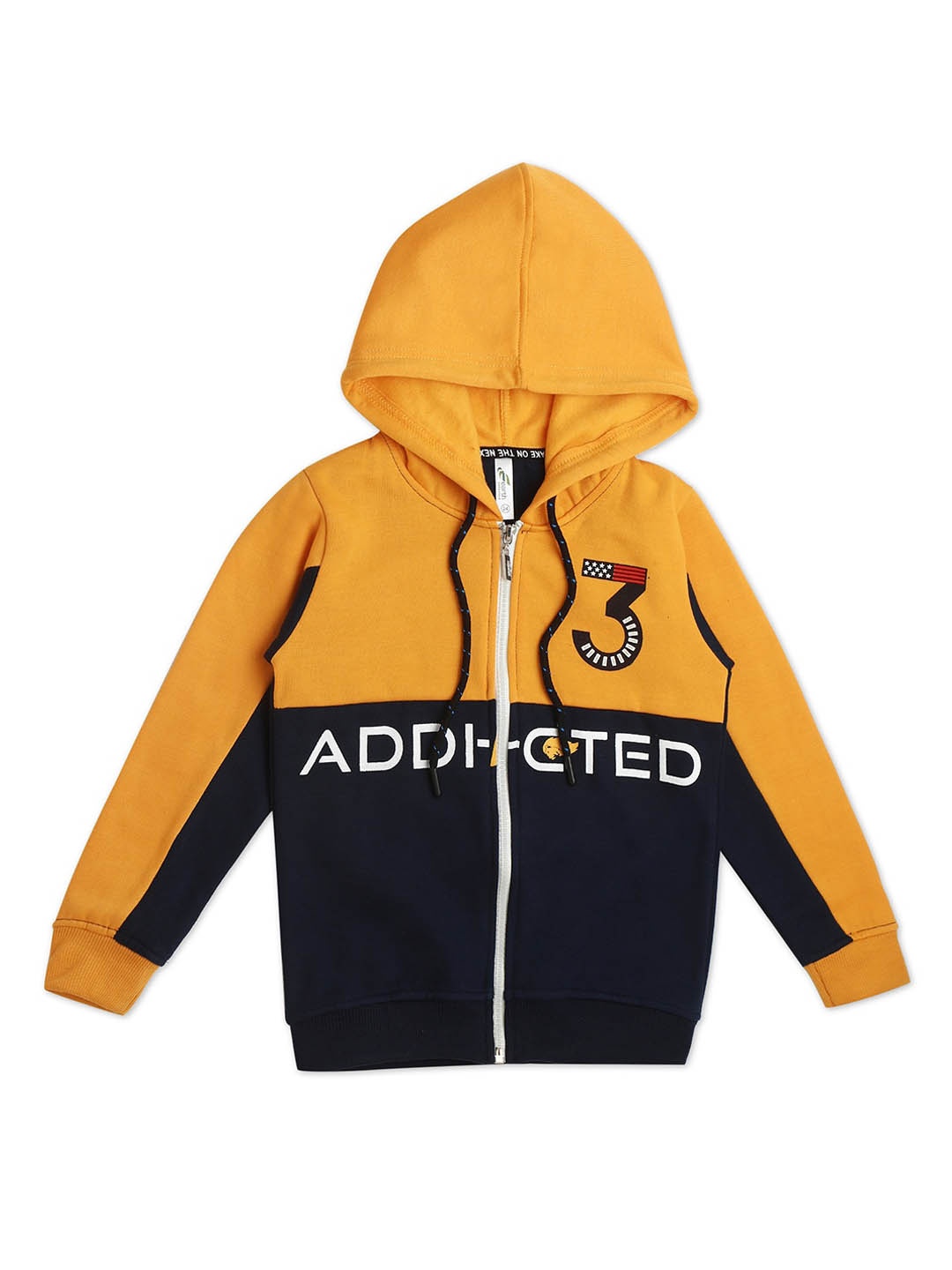 earth conscious Boys Typographic Printed Hooded Fleece Bomber Jacket, Yellow
earth conscious Boys Typographic Printed Hooded Fleece Bomber Jacket, Yellow