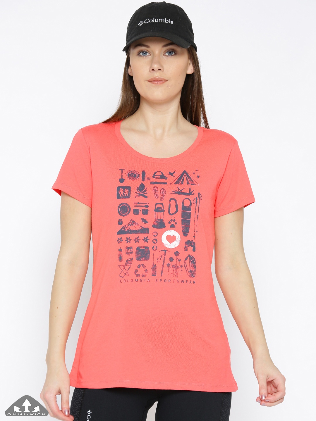 Columbia Women Coral Pink Printed Omni Heat Infinity Camp Stamp Performance Hiking T-shirt
Columbia Women Coral Pink Printed Omni Heat Infinity Camp Stamp Performance Hiking T-shirt