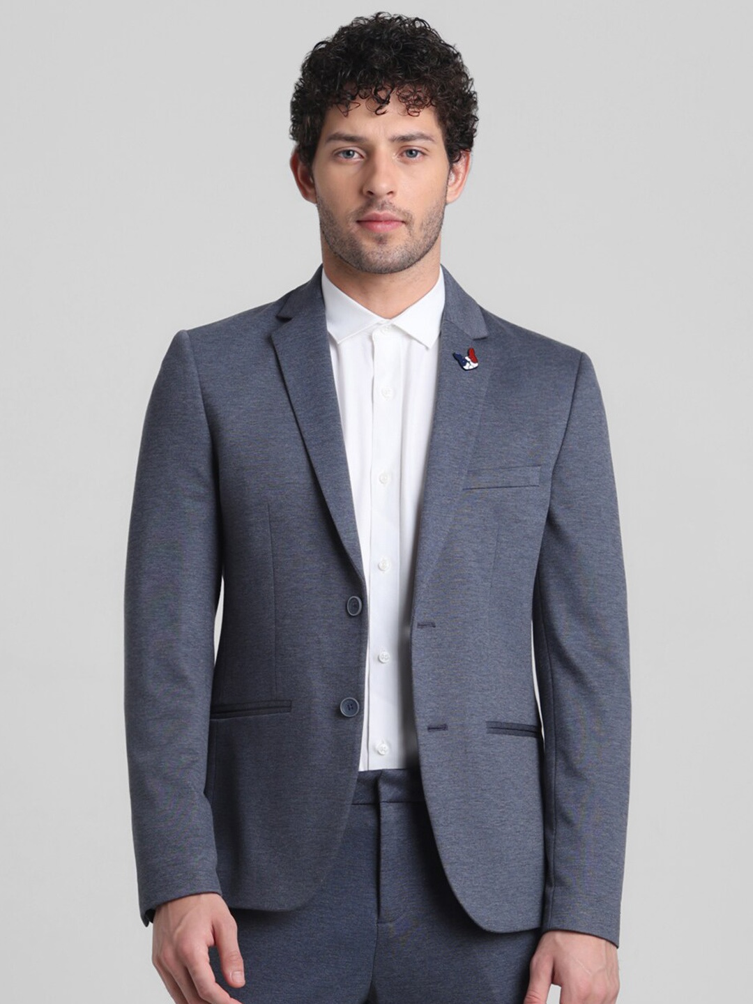 Jack & Jones Self Design Notched Lapel Long Sleeves Single-Breasted Slim-Fit Blazer, Blue
Jack & Jones Self Design Notched Lapel Long Sleeves Single-Breasted Slim-Fit Blazer, Blue