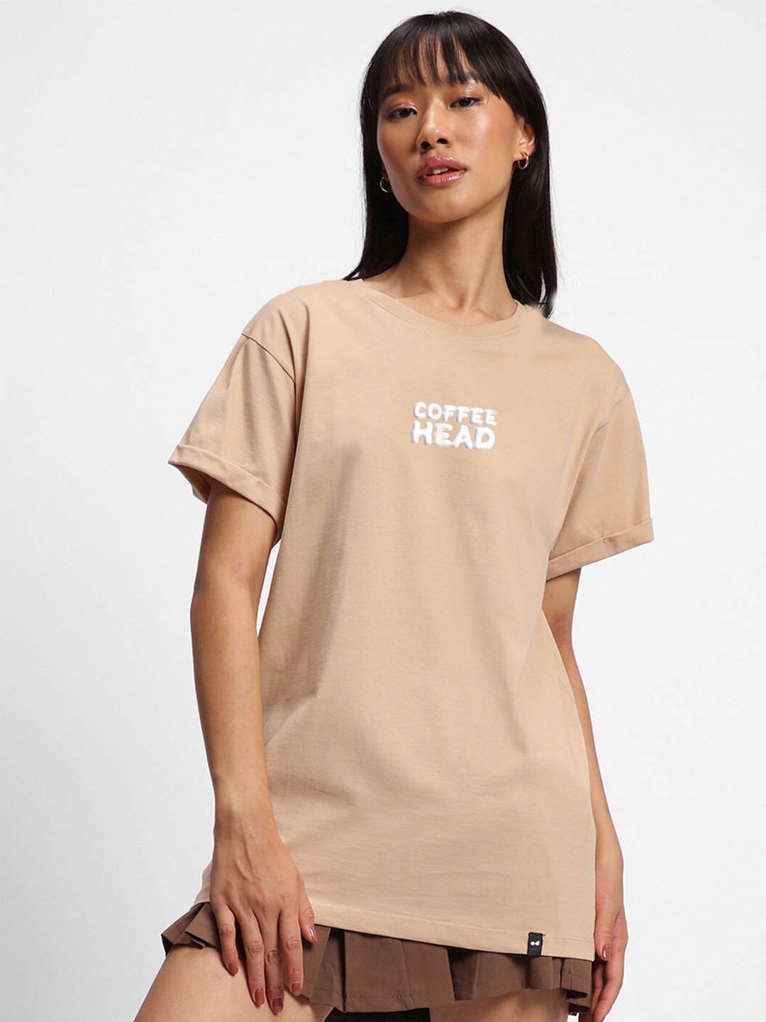 Bewakoof Brown Coffee Head Printed Round Neck Short Sleeves Cotton Relaxed Fit T-shirt
Bewakoof Brown Coffee Head Printed Round Neck Short Sleeves Cotton Relaxed Fit T-shirt