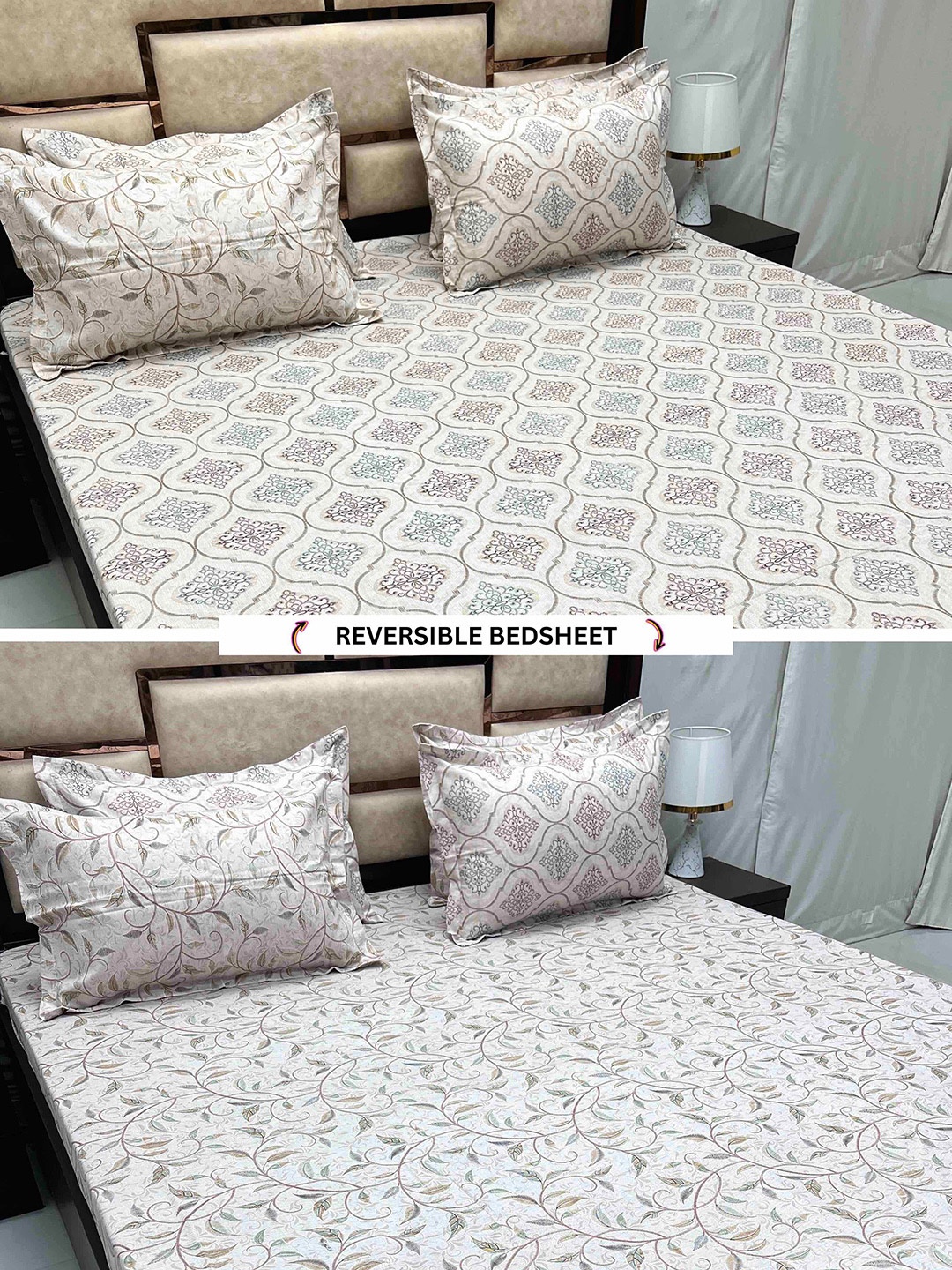 Pure Decor Swap Off White Ethnic Motifs Cotton 400 TC King Bedsheet & 4 Pillow Covers
Pure Decor Swap Off White Ethnic Motifs Cotton 400 TC King Bedsheet & 4 Pillow Covers