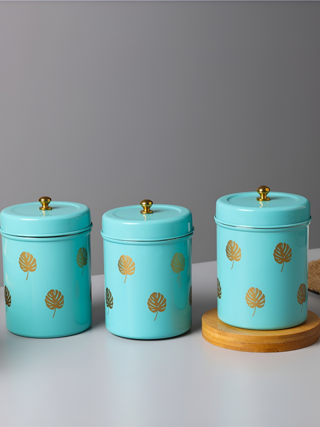 dudki Turquoise Blue 3 Pieces Stainless Steel Dishwasher and Microwave Safe Canister
dudki Turquoise Blue 3 Pieces Stainless Steel Dishwasher and Microwave Safe Canister