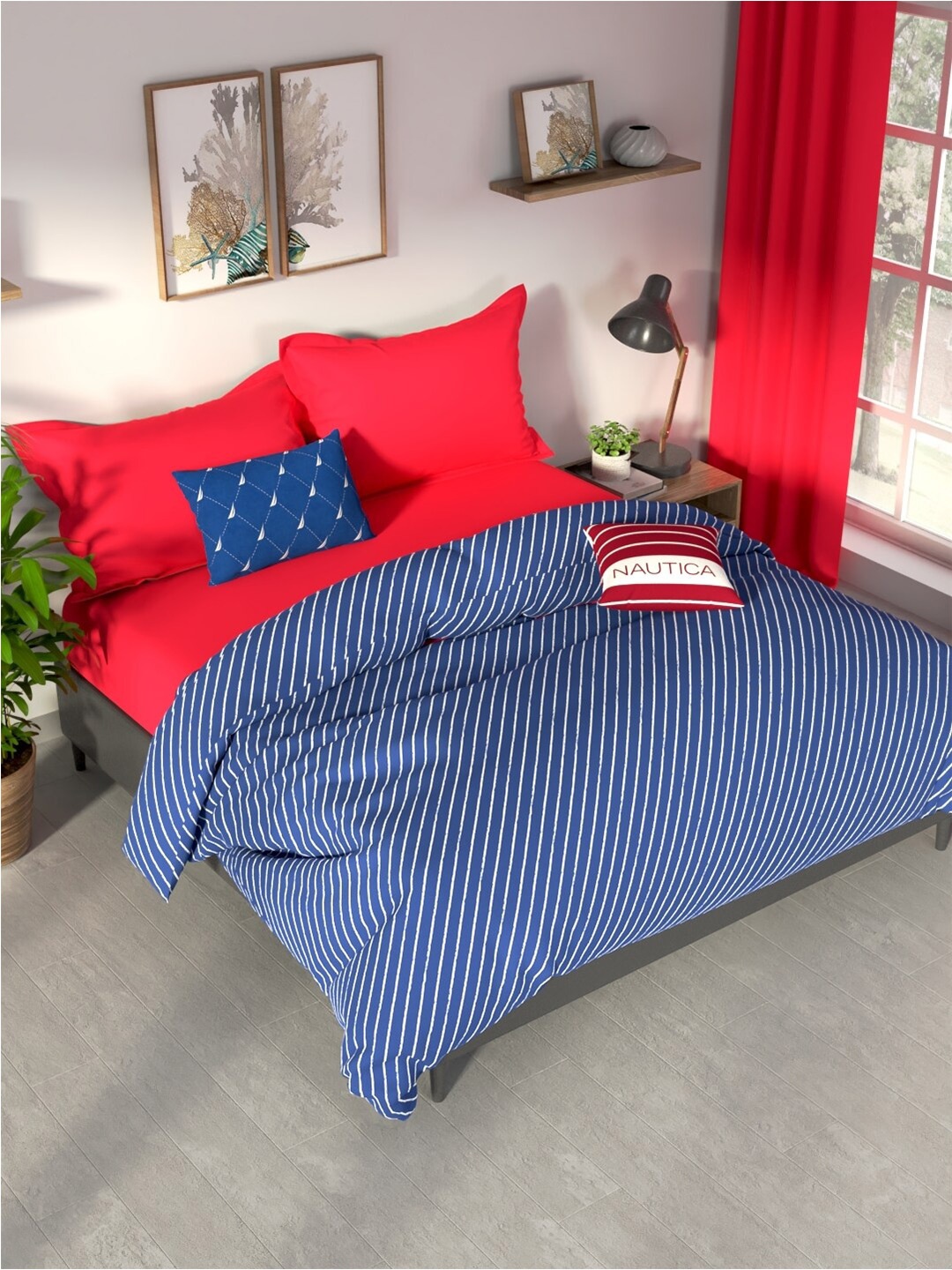 Nautica pacific coast Blue & White Checked Cotton AC Room 120 GSM Double Bed Comforter
Nautica pacific coast Blue & White Checked Cotton AC Room 120 GSM Double Bed Comforter