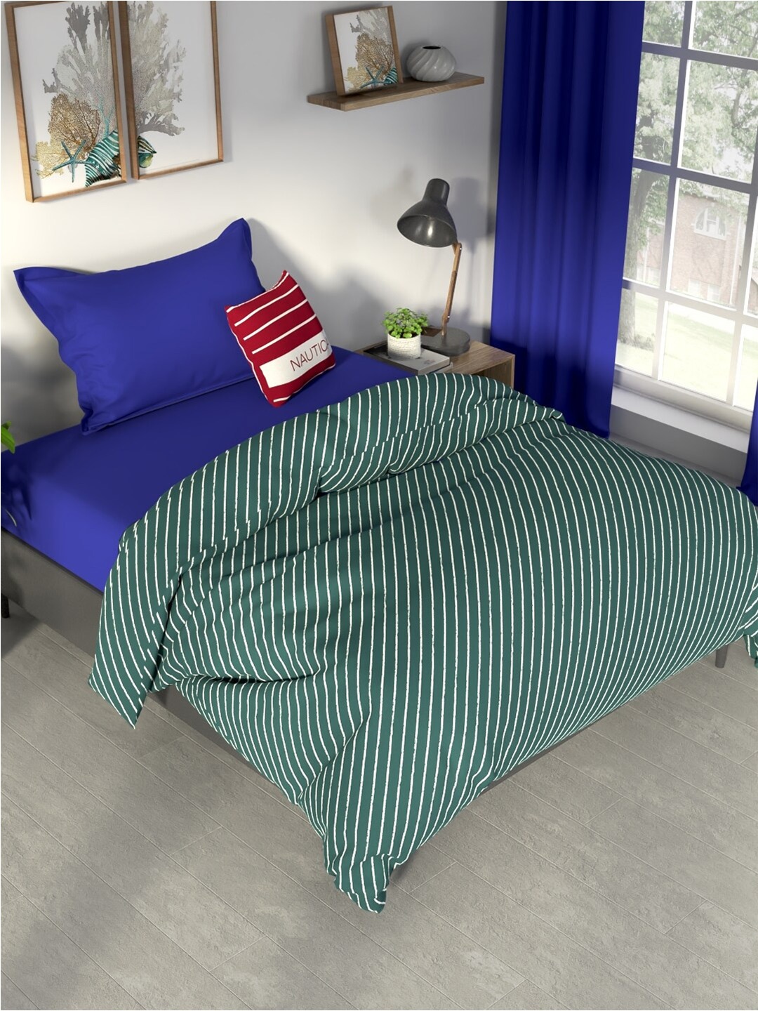 Nautica PACIFIC COAST Green & White Checked Cotton AC Room 120 GSM Double Bed Comforter
Nautica PACIFIC COAST Green & White Checked Cotton AC Room 120 GSM Double Bed Comforter