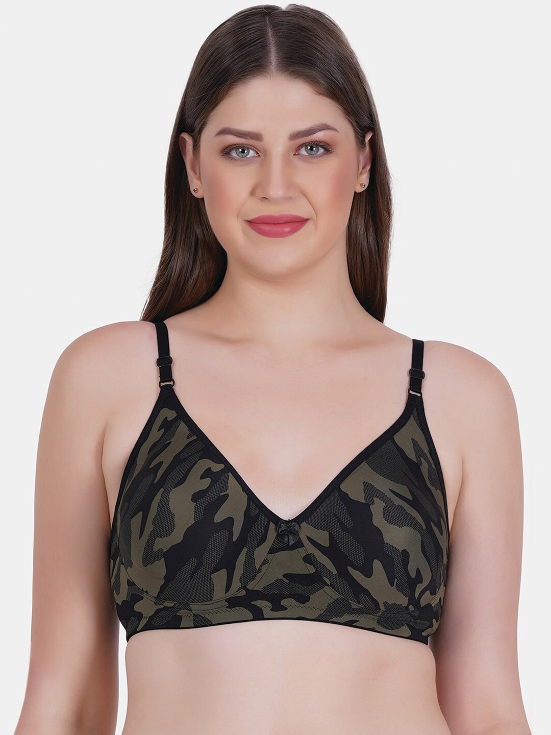 Reveira Camouflage Printed Everyday Bra With Dry Fit Full Coverage All Day Comfort, Green
Reveira Camouflage Printed Everyday Bra With Dry Fit Full Coverage All Day Comfort, Green