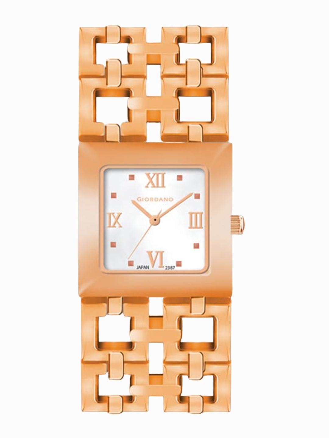 GIORDANO Women Dial & Stainless Steel Straps Analogue Watch 2387-55, Rose gold
GIORDANO Women Dial & Stainless Steel Straps Analogue Watch 2387-55, Rose gold