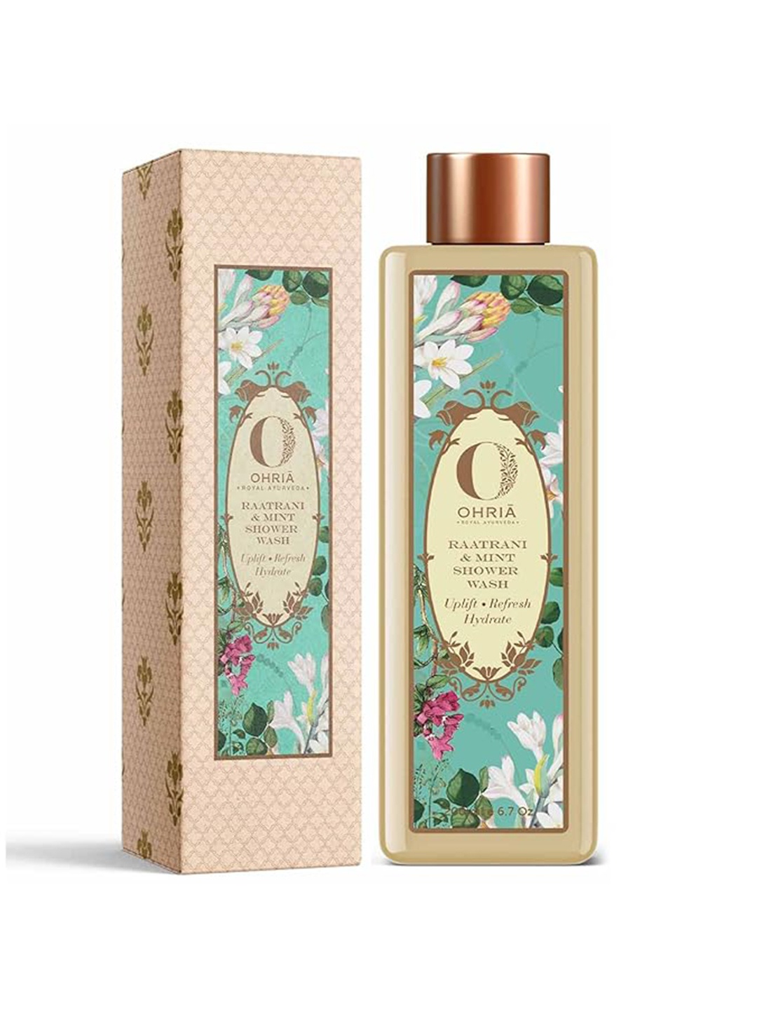 OHRIA AYURVEDA Raatrani & Mint Shower Wash For Uplift, Hydrates & Refresh - 200ml, White
OHRIA AYURVEDA Raatrani & Mint Shower Wash For Uplift, Hydrates & Refresh - 200ml, White