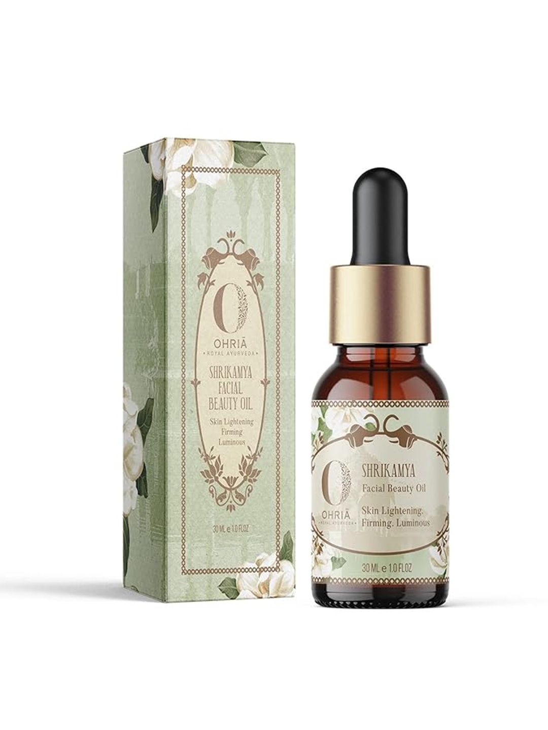 OHRIA AYURVEDA Shrikamya Facial Beauty Oil For Skin Lightening, Firming & Luminous - 30ml, Brown
OHRIA AYURVEDA Shrikamya Facial Beauty Oil For Skin Lightening, Firming & Luminous - 30ml, Brown