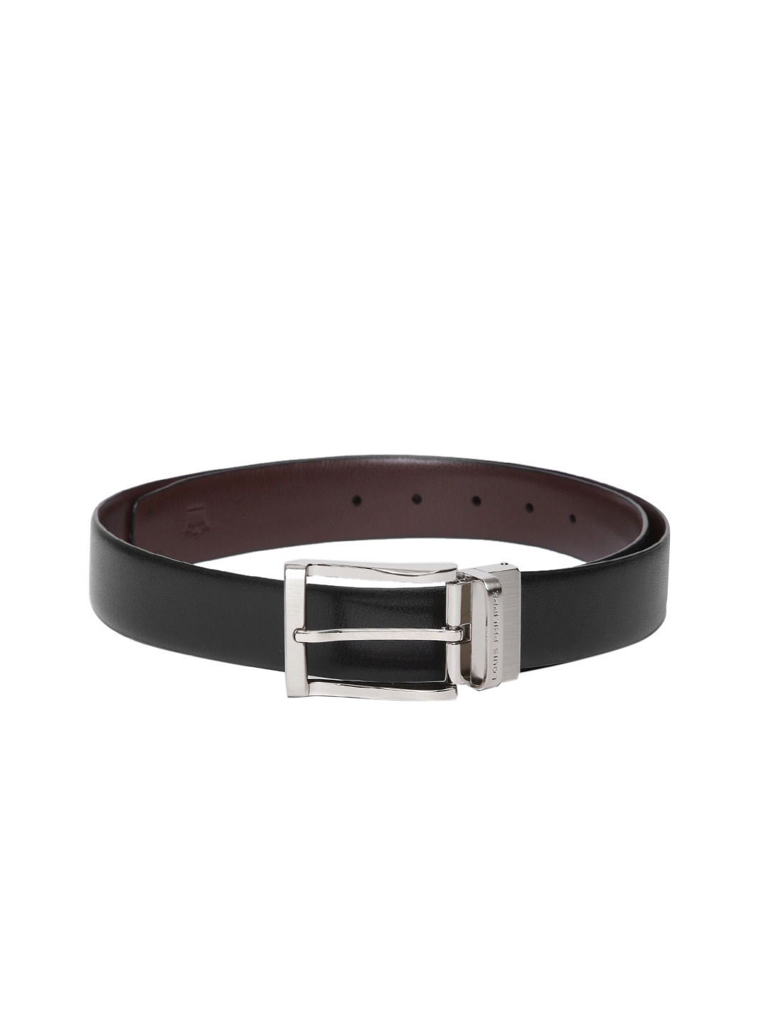 Louis Philippe Men Black & Brown Solid Belt