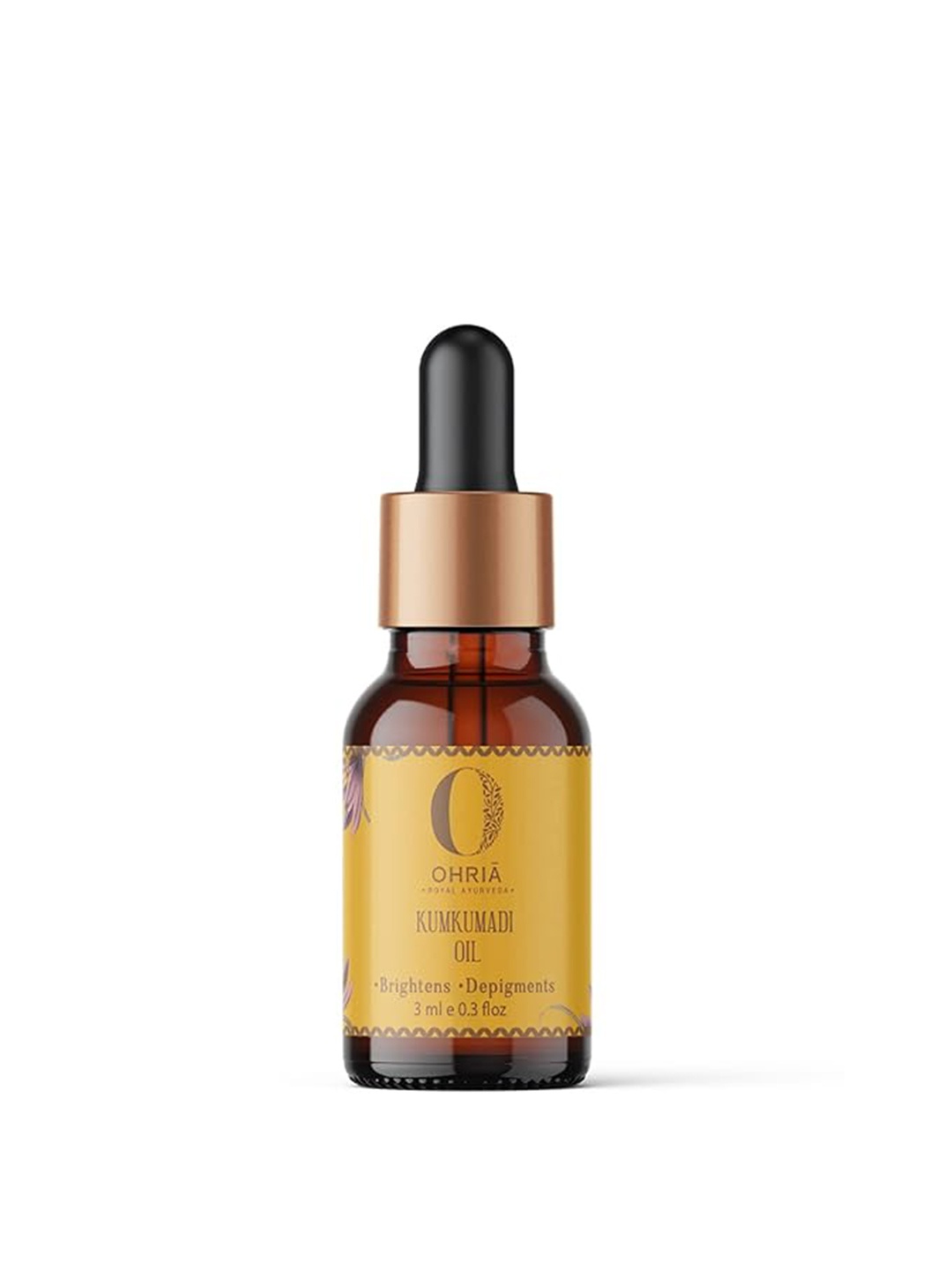 OHRIA AYURVEDA Kumkumadi Elixir Facial Oil For Skin Brightening & Depigments - 3ml, Brown
OHRIA AYURVEDA Kumkumadi Elixir Facial Oil For Skin Brightening & Depigments - 3ml, Brown