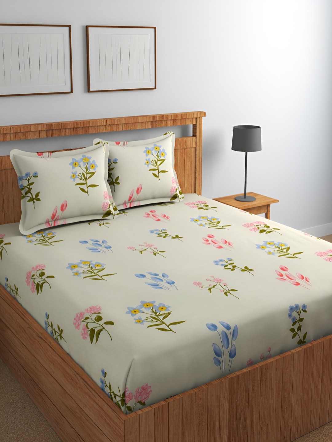 Bromwick Gulmohar Light Yellow Floral Cotton 220 TC Queen Bedsheet with 2 Pillow Covers
Bromwick Gulmohar Light Yellow Floral Cotton 220 TC Queen Bedsheet with 2 Pillow Covers
