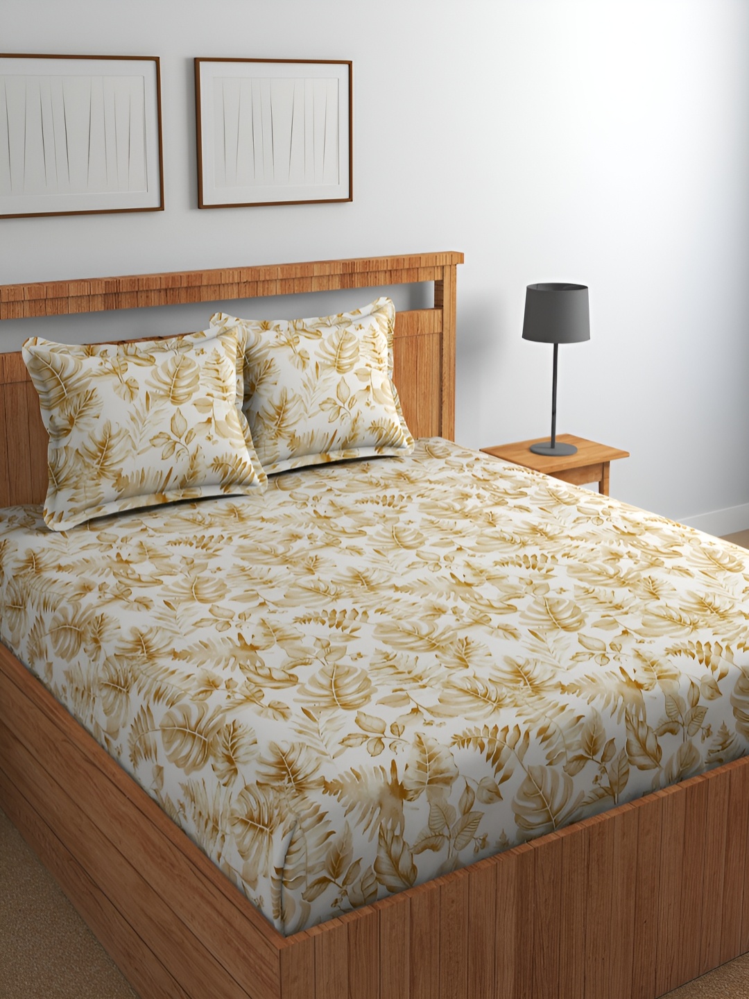 Bromwick Gulmohar White Beige Floral Cotton 220 TC Queen Bedsheet With 2 Pillow Covers
Bromwick Gulmohar White Beige Floral Cotton 220 TC Queen Bedsheet With 2 Pillow Covers
