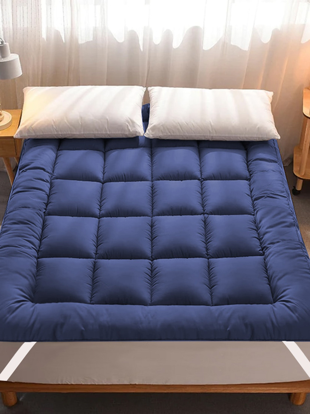 Adbeni Navy Blue 600 GSM Microfiber Breathable Single Mattress Protector 
Adbeni Navy Blue 600 GSM Microfiber Breathable Single Mattress Protector