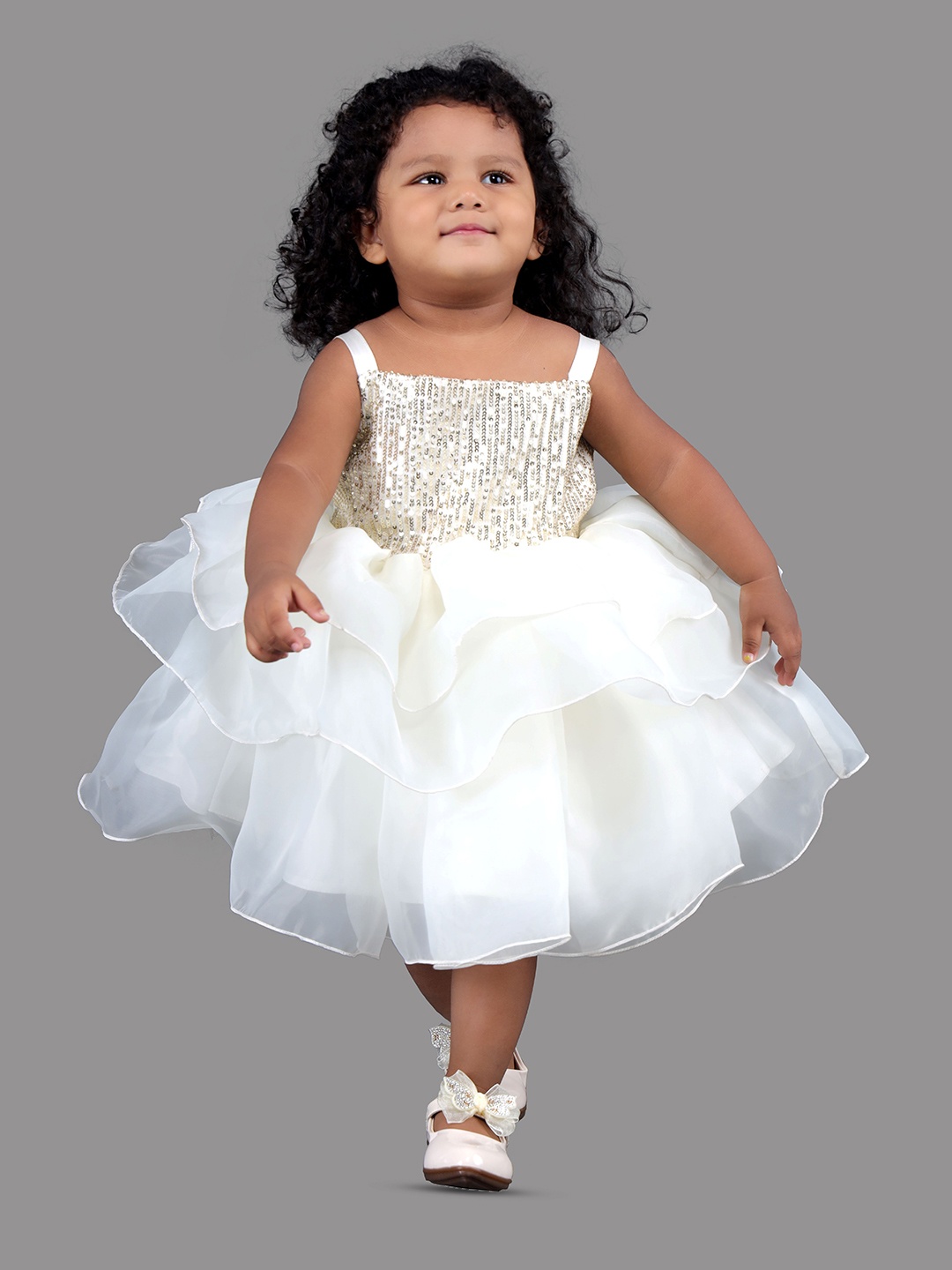 BAESD Girls Embellished Shoulder Straps Sequined Net & Cotton Fit & Flare Dress, Cream
BAESD Girls Embellished Shoulder Straps Sequined Net & Cotton Fit & Flare Dress, Cream