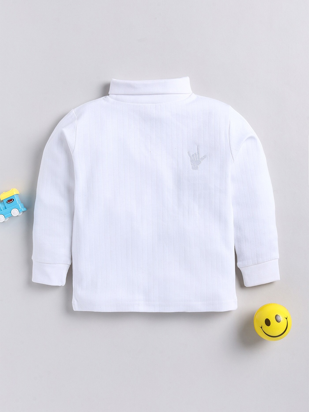 Toonyport Boys Self Design Mock Collar Long Sleeve Pullover Sweatshirt, White
Toonyport Boys Self Design Mock Collar Long Sleeve Pullover Sweatshirt, White