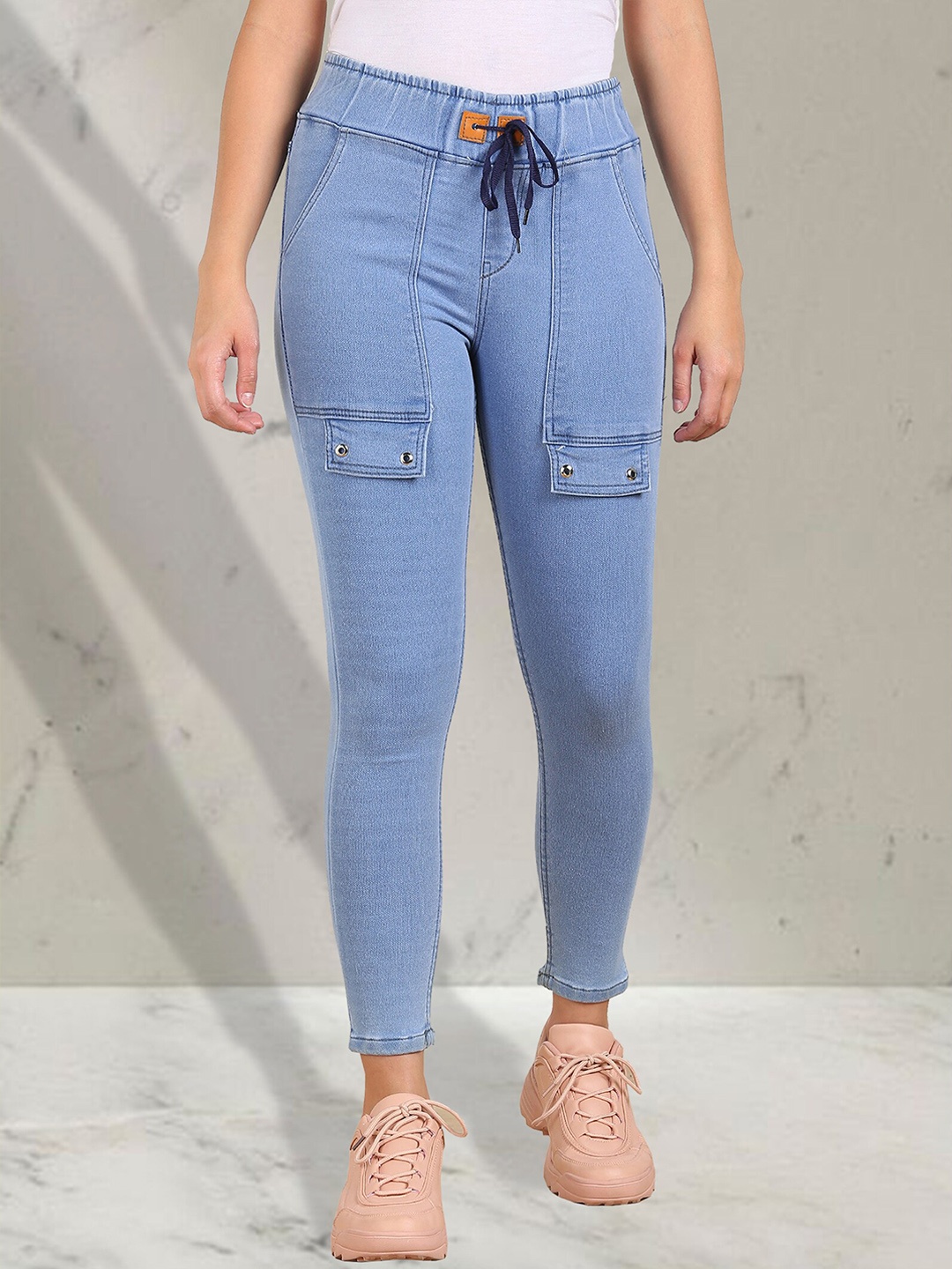 A-Okay Girls Slim Fit High-Rise Light Shade Clean Look Stretchable Cropped Jeans, Blue
A-Okay Girls Slim Fit High-Rise Light Shade Clean Look Stretchable Cropped Jeans, Blue