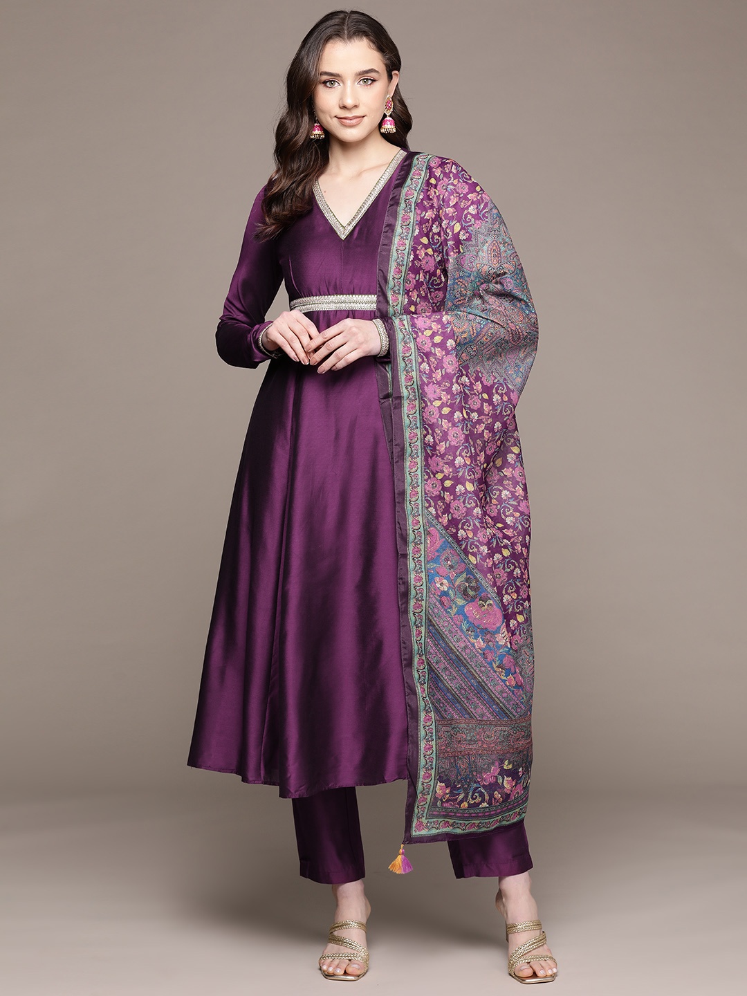 aarke Ritu Kumar Women Regular Thread Work Kurta with Palazzos & With Dupatta, Purple
aarke Ritu Kumar Women Regular Thread Work Kurta with Palazzos & With Dupatta, Purple
