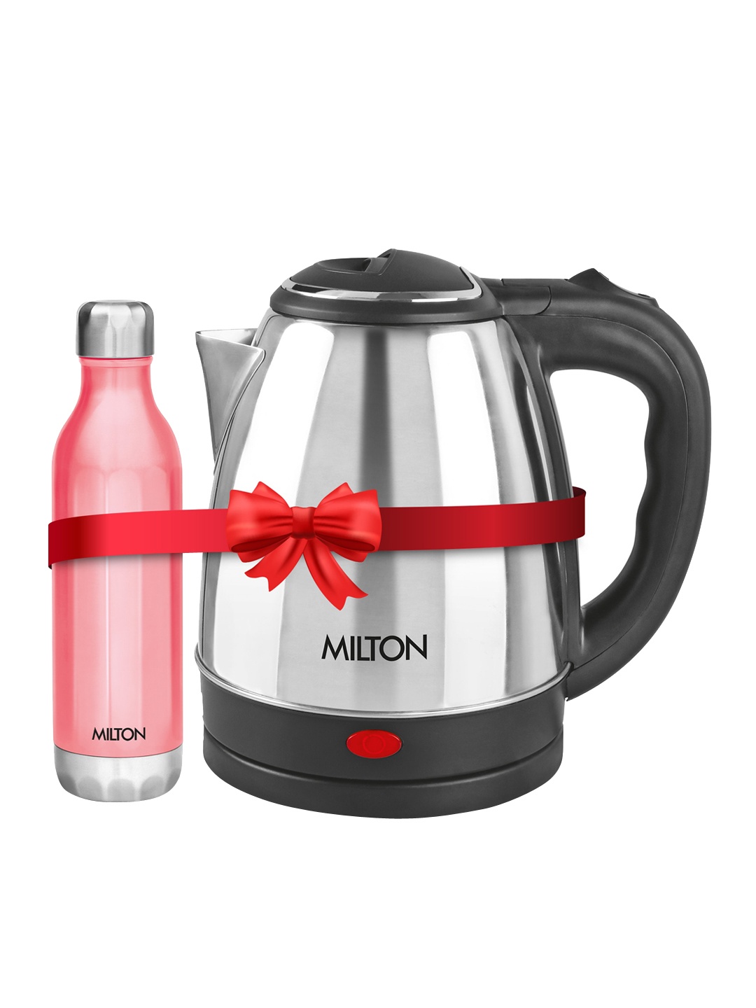 Milton Go Electro Kettle 1.5 L Silver and Bliss 600 Stainless Steel Water Bottle 500 ml, Pink
Milton Go Electro Kettle 1.5 L Silver and Bliss 600 Stainless Steel Water Bottle 500 ml, Pink