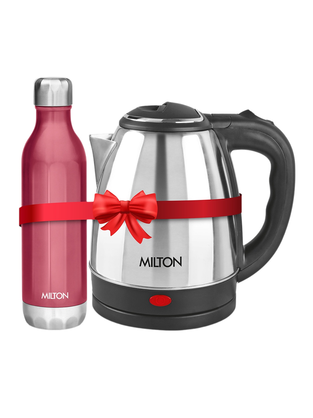 Milton Go Electro Kettle 1.5 L and Bliss 1100 Red Stainless Steel Water Bottle 1.06 ml
Milton Go Electro Kettle 1.5 L and Bliss 1100 Red Stainless Steel Water Bottle 1.06 ml