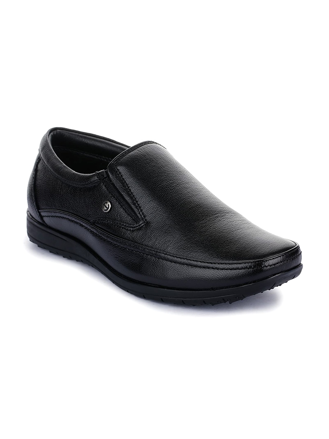 Liberty Men Leather Formal Slip-On Shoes, Black