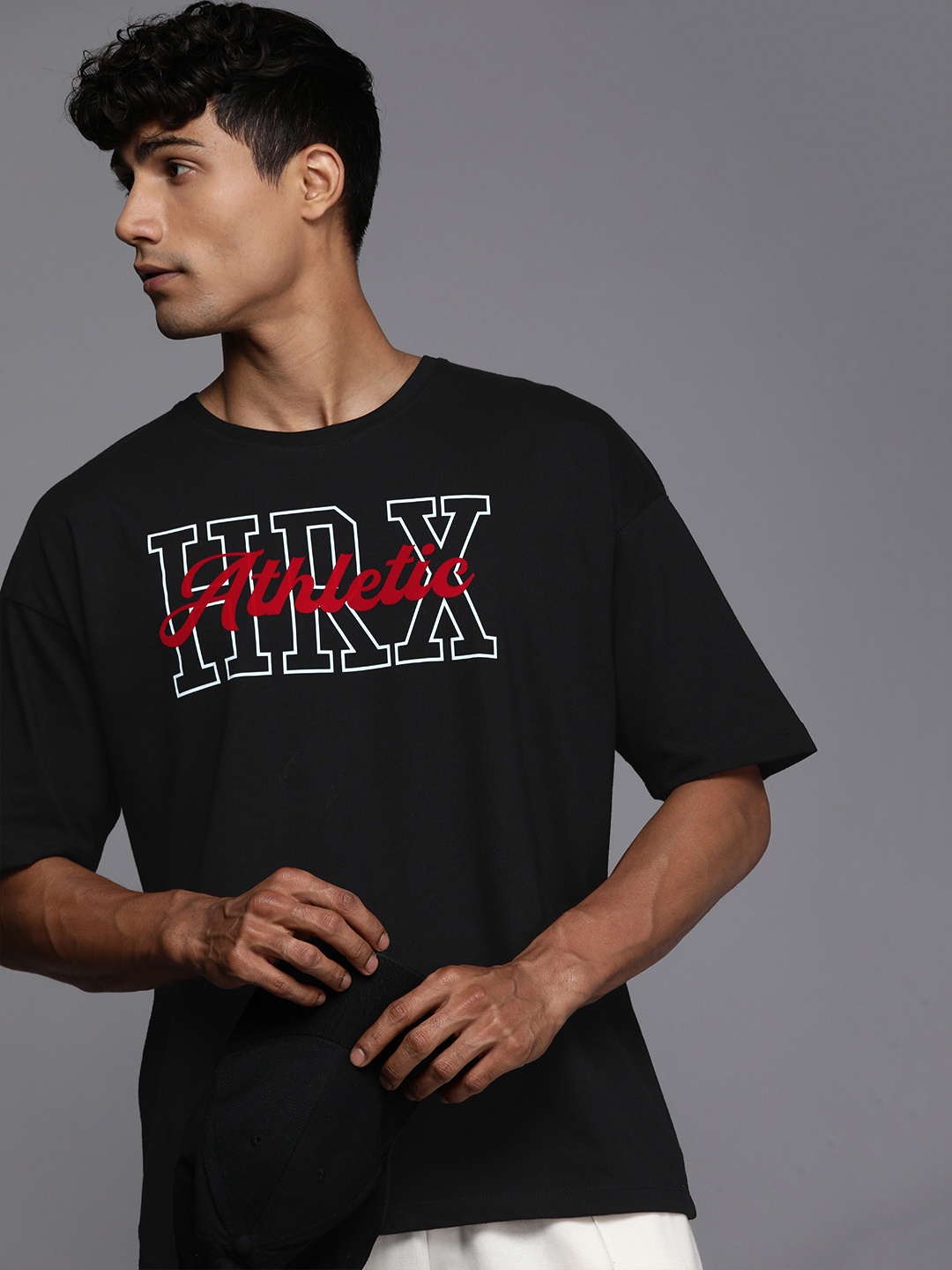 HRX by Hrithik Roshan Men Brand Logo Printed Drop-Shoulder Sleeves Pure Cotton T-shirt, Black
HRX by Hrithik Roshan Men Brand Logo Printed Drop-Shoulder Sleeves Pure Cotton T-shirt, Black