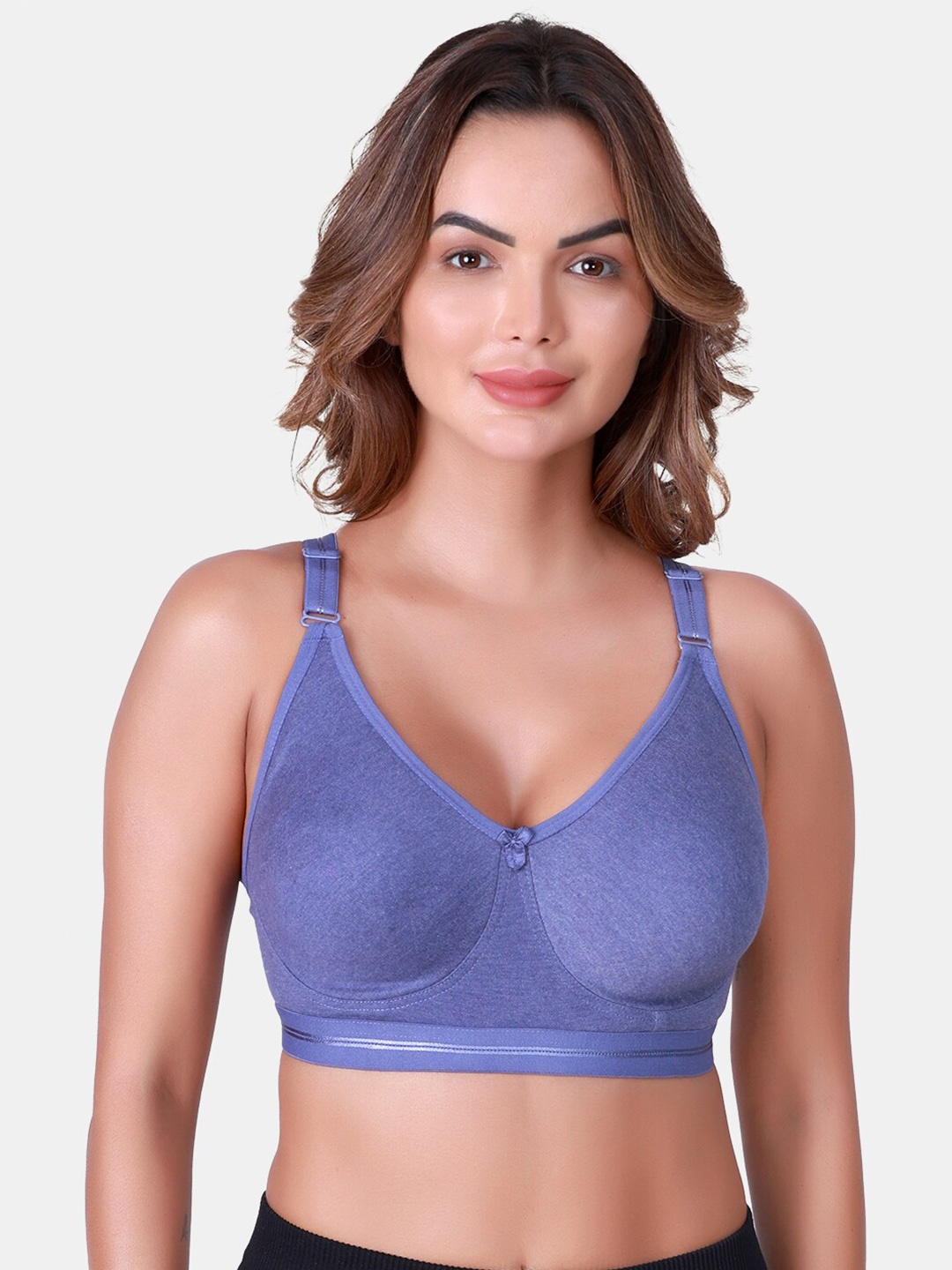 SKDREAMS Full Coverage Non Padded Seamless Cotton T-shirt Bra With All Day Comfort, Blue
SKDREAMS Full Coverage Non Padded Seamless Cotton T-shirt Bra With All Day Comfort, Blue