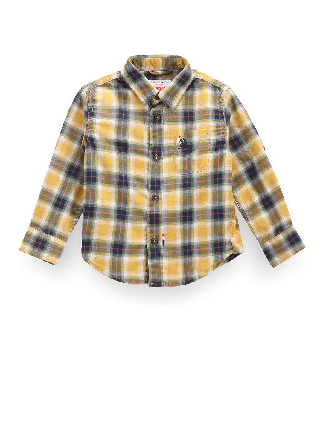 U.S. Polo Assn. Kids Boys Classic Tartan Checks Twill Pure Cotton Casual Shirt, Yellow
U.S. Polo Assn. Kids Boys Classic Tartan Checks Twill Pure Cotton Casual Shirt, Yellow