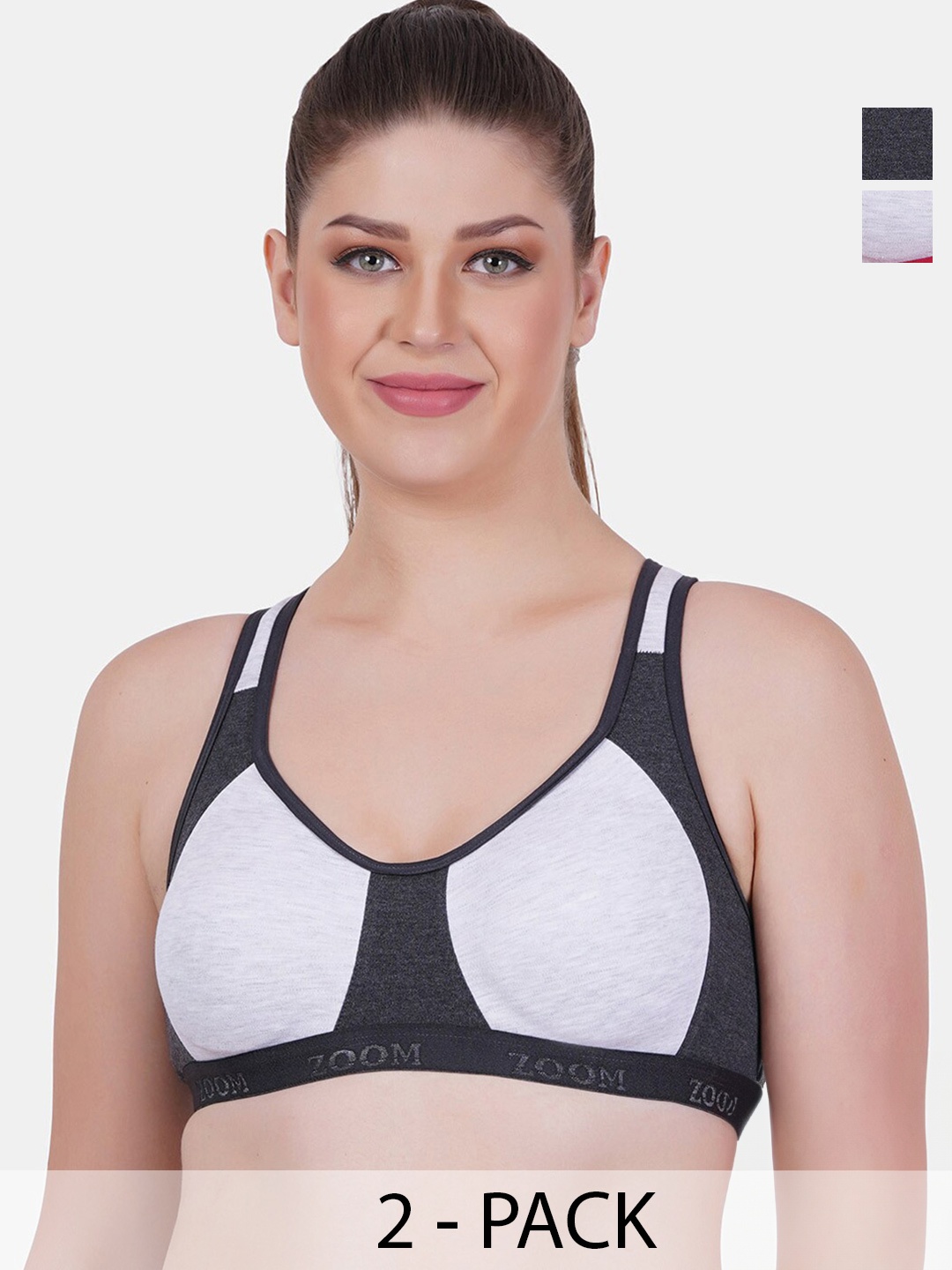 Reveira Pack Of 2 Full Coverage Non Padded Dry Fit Sports Bra With All Day Comfort, Red
Reveira Pack Of 2 Full Coverage Non Padded Dry Fit Sports Bra With All Day Comfort, Red