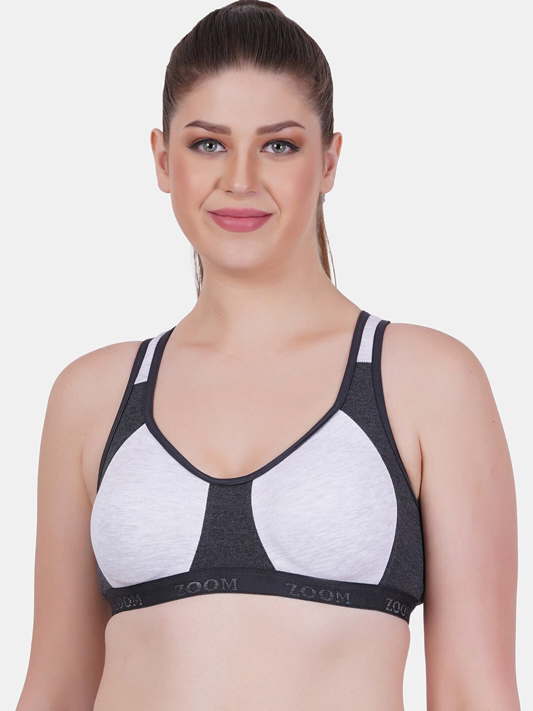 Reveira Colourblocked Non-Padded All Day Comfort Dry-Fit Sports Bra, Charcoal
Reveira Colourblocked Non-Padded All Day Comfort Dry-Fit Sports Bra, Charcoal