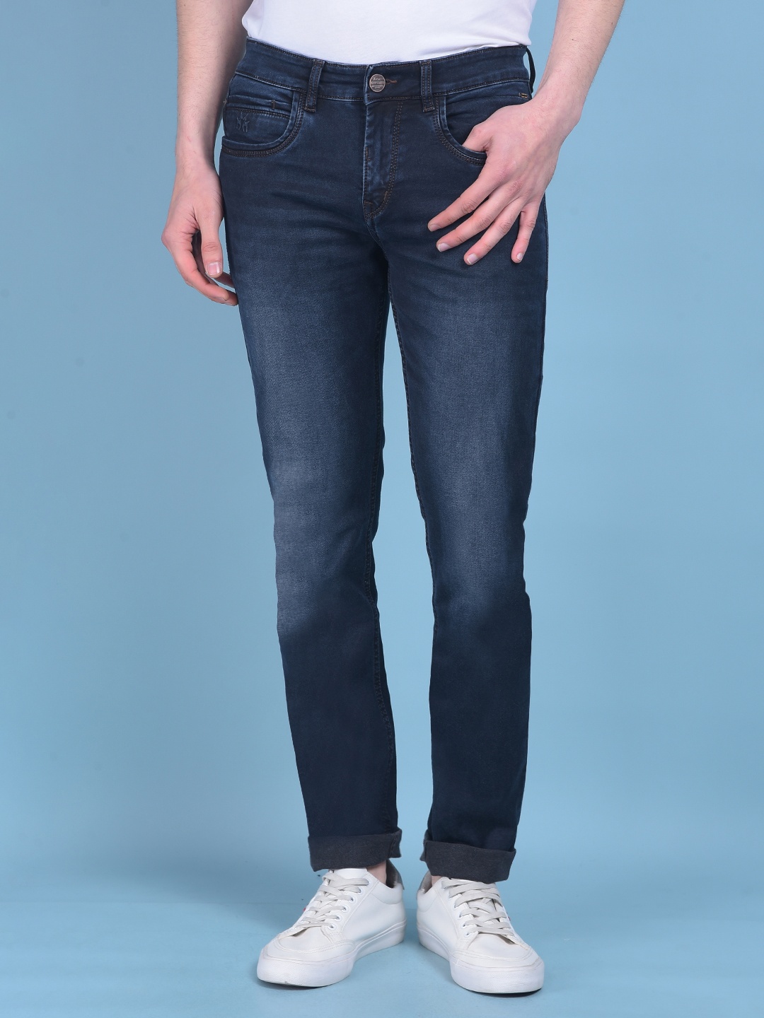 Crimsoune Club Men Slim Fit Mid-Rise Clean Look Light Fade Stretchable Jeans, Blue
Crimsoune Club Men Slim Fit Mid-Rise Clean Look Light Fade Stretchable Jeans, Blue