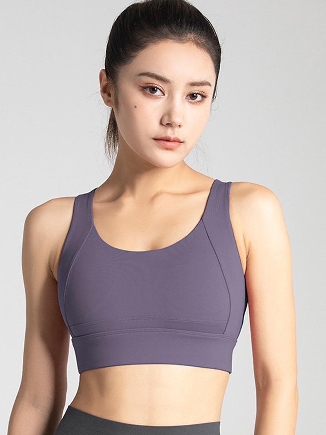 LULU & SKY Medium Coverage Lightly Padded Workout Sports Bra All Day Comfort, Purple
LULU & SKY Medium Coverage Lightly Padded Workout Sports Bra All Day Comfort, Purple