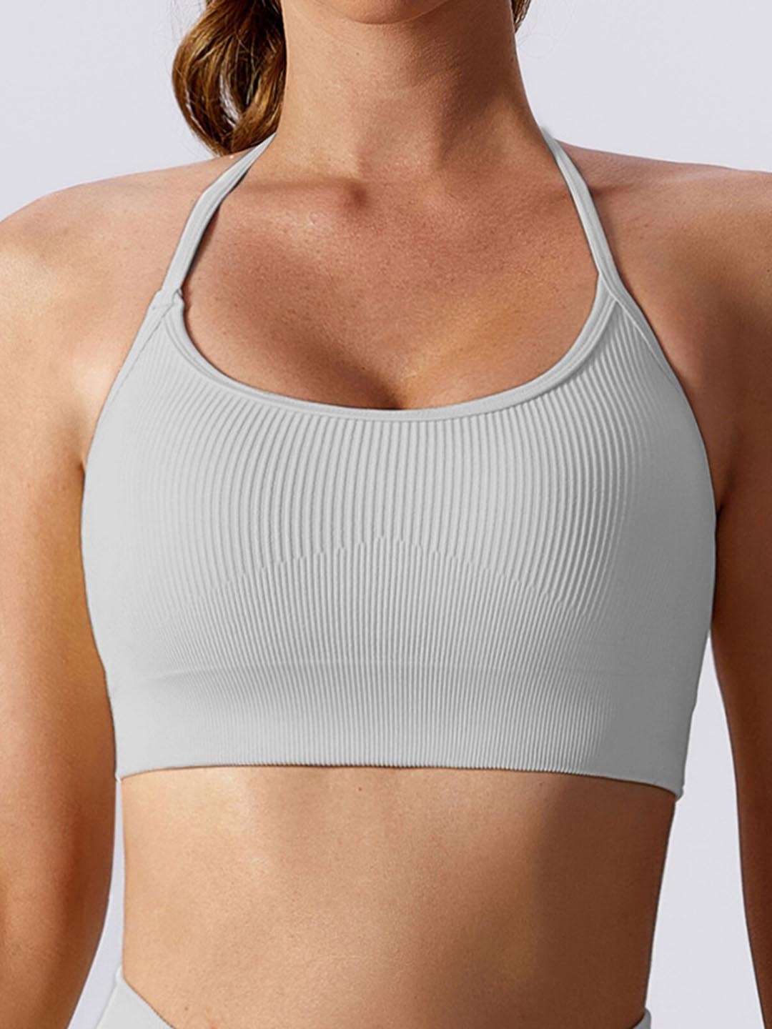 LULU & SKY Ribbed Medium Coverage Lightly Padded High Support All Day Comfort Workout bra, Grey
LULU & SKY Ribbed Medium Coverage Lightly Padded High Support All Day Comfort Workout bra, Grey