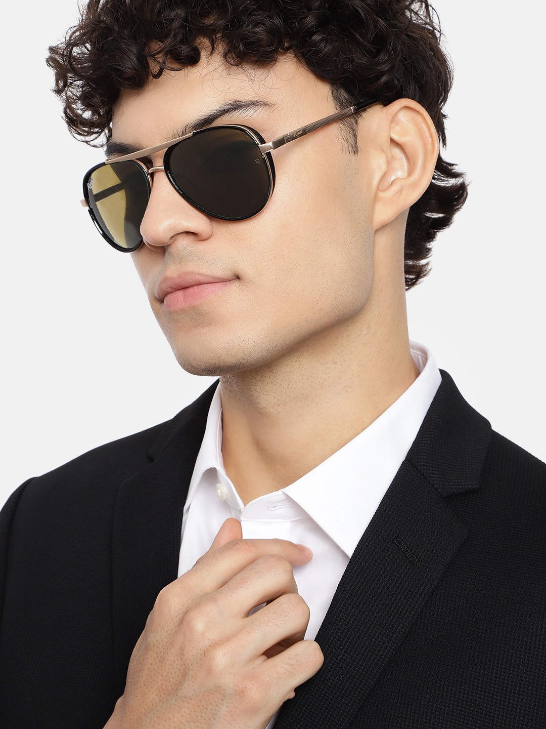 RESIST EYEWEAR Unisex Aviator Sunglasses with UV Protected Lens PIOGOLDBROWN1, Brown
RESIST EYEWEAR Unisex Aviator Sunglasses with UV Protected Lens PIOGOLDBROWN1, Brown
