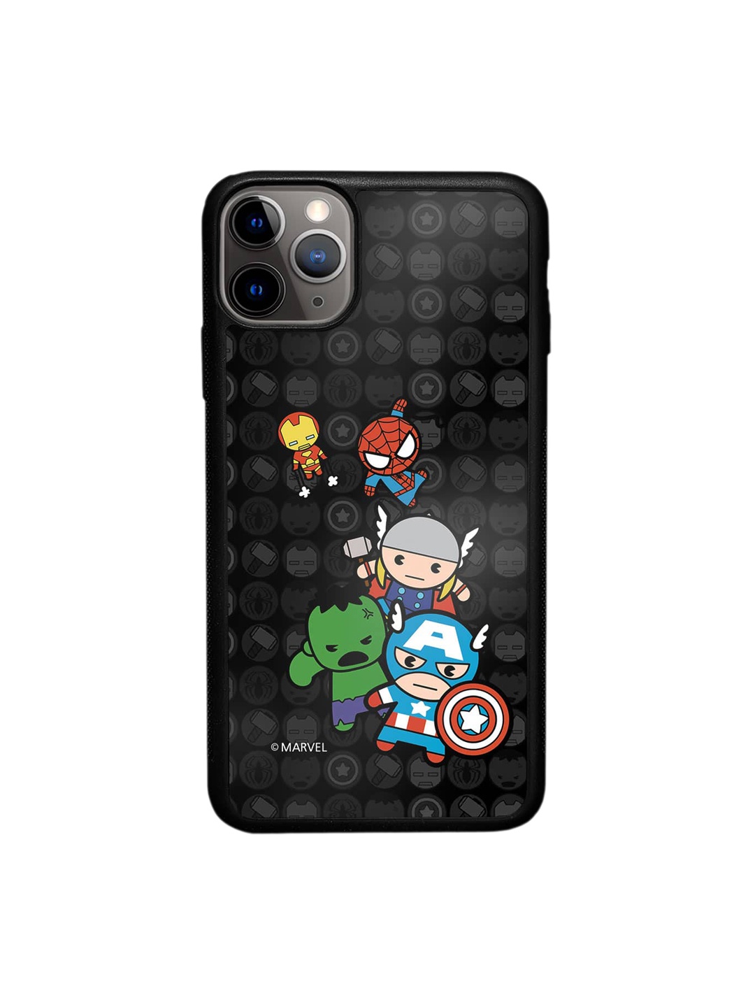 macmerise Kawaii Marvel Comics Printed iPhone 11 Pro Max Phone Bumper Case Cover, Black
macmerise Kawaii Marvel Comics Printed iPhone 11 Pro Max Phone Bumper Case Cover, Black