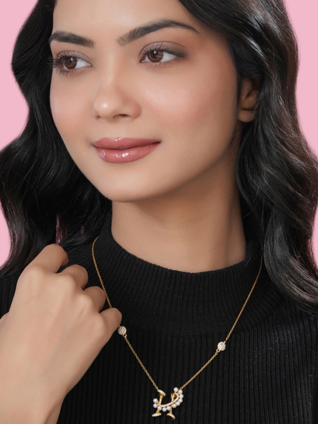 Kicky And Perky 925 Sterling Silver Gold-Plated Pearls-Studded & Charm Pendant With Chain
Kicky And Perky 925 Sterling Silver Gold-Plated Pearls-Studded & Charm Pendant With Chain