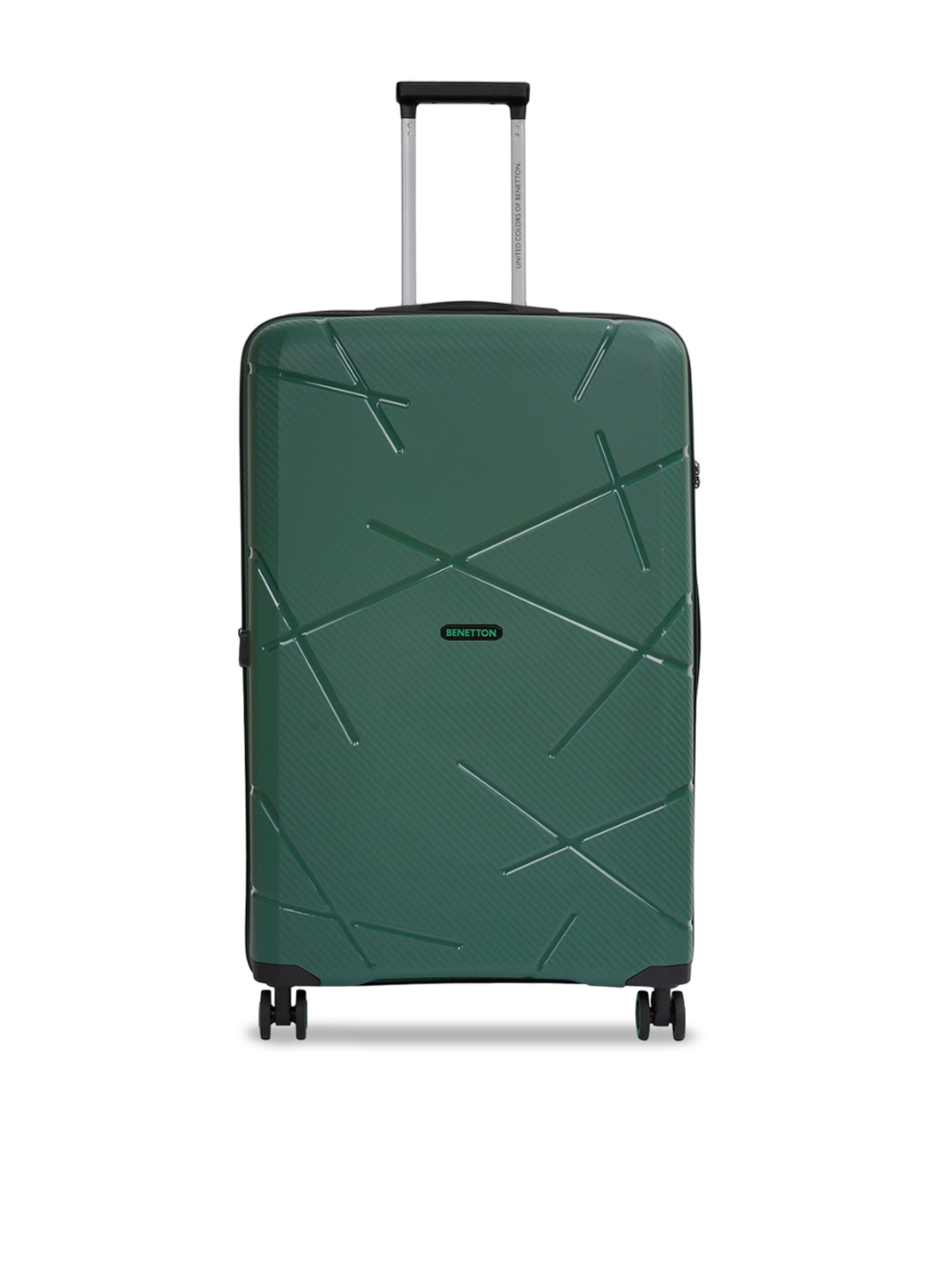 United Colors of Benetton Textured Hard-Sided Large Check-In Trolley Suitcase - 125 L, Green
United Colors of Benetton Textured Hard-Sided Large Check-In Trolley Suitcase - 125 L, Green