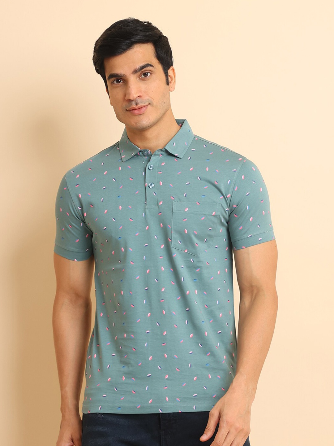 berry blues Conversational Printed Polo Collar Short Sleeves Cotton T-Shirt, Grey
berry blues Conversational Printed Polo Collar Short Sleeves Cotton T-Shirt, Grey
