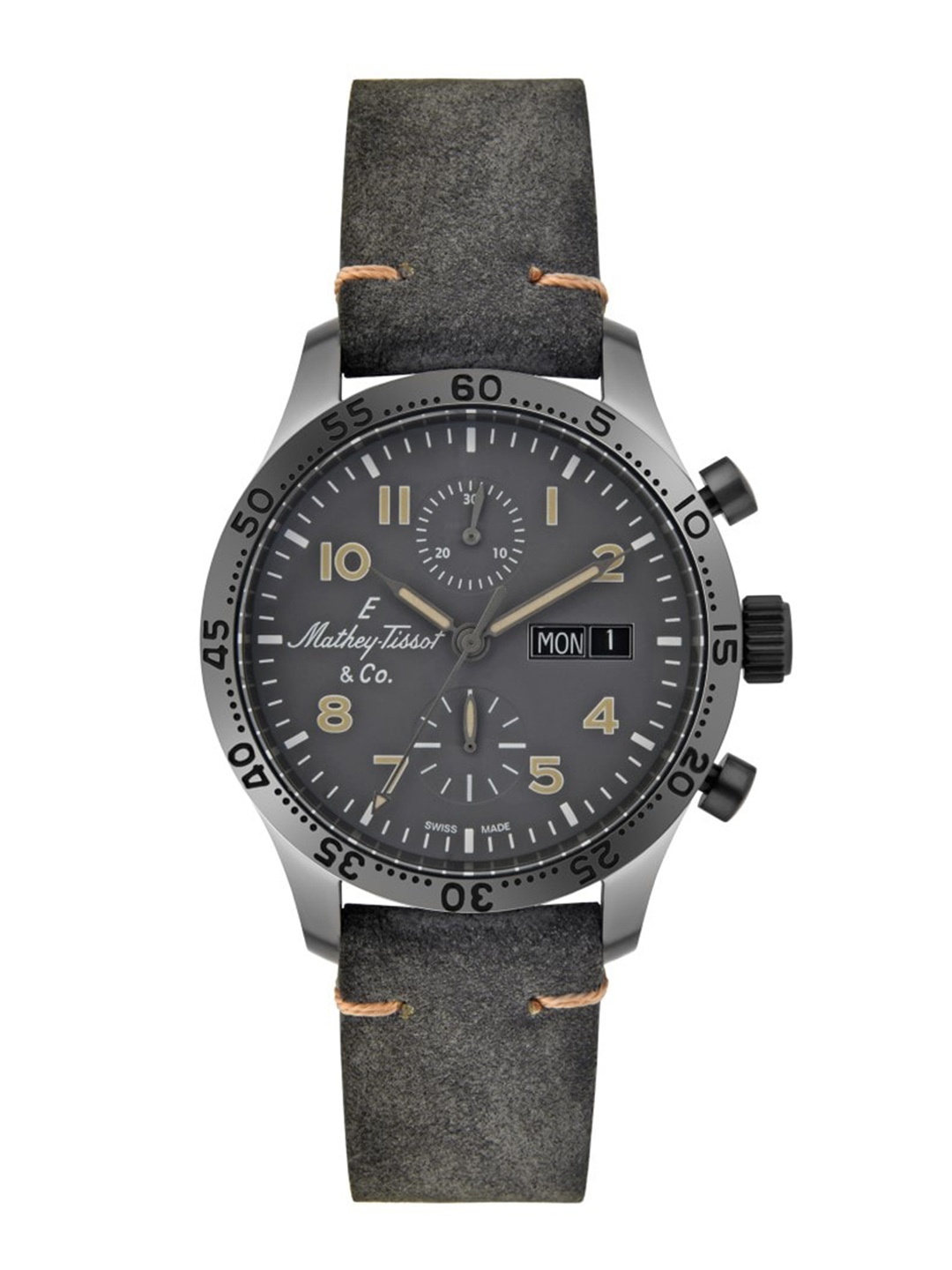 Mathey-Tissot Type 21 Chrono Auto Analogue Chronograph Automatic Watch H1821CHTLGO, Grey
Mathey-Tissot Type 21 Chrono Auto Analogue Chronograph Automatic Watch H1821CHTLGO, Grey