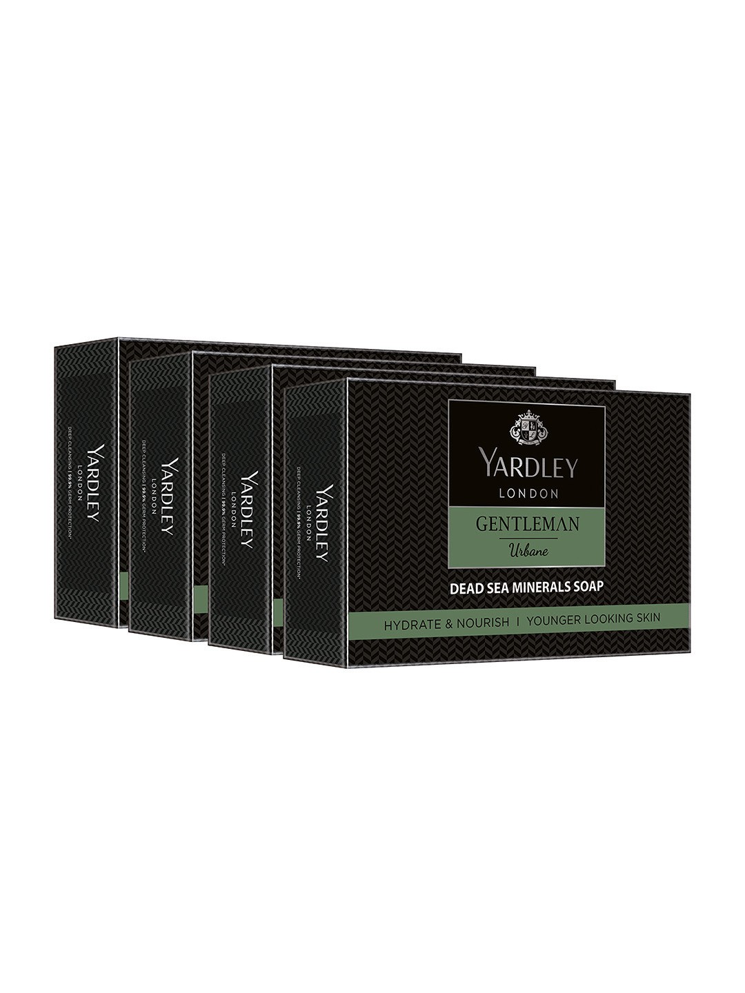 YARDLEY LONDON Men Set Of 4 Gentleman Urbane Soap To Hydrate & Nourish Skin - 100g Each, Black
YARDLEY LONDON Men Set Of 4 Gentleman Urbane Soap To Hydrate & Nourish Skin - 100g Each, Black