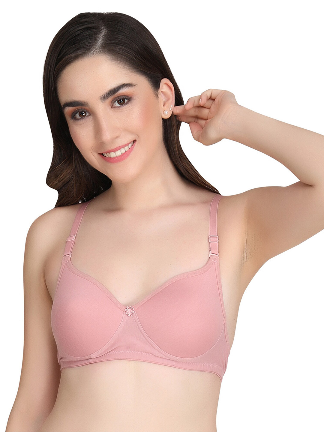 Liigne Full Coverage Cut and Sew Lightly Padded Cotton Everyday Bra With All Day Comfort, Pink
Liigne Full Coverage Cut and Sew Lightly Padded Cotton Everyday Bra With All Day Comfort, Pink