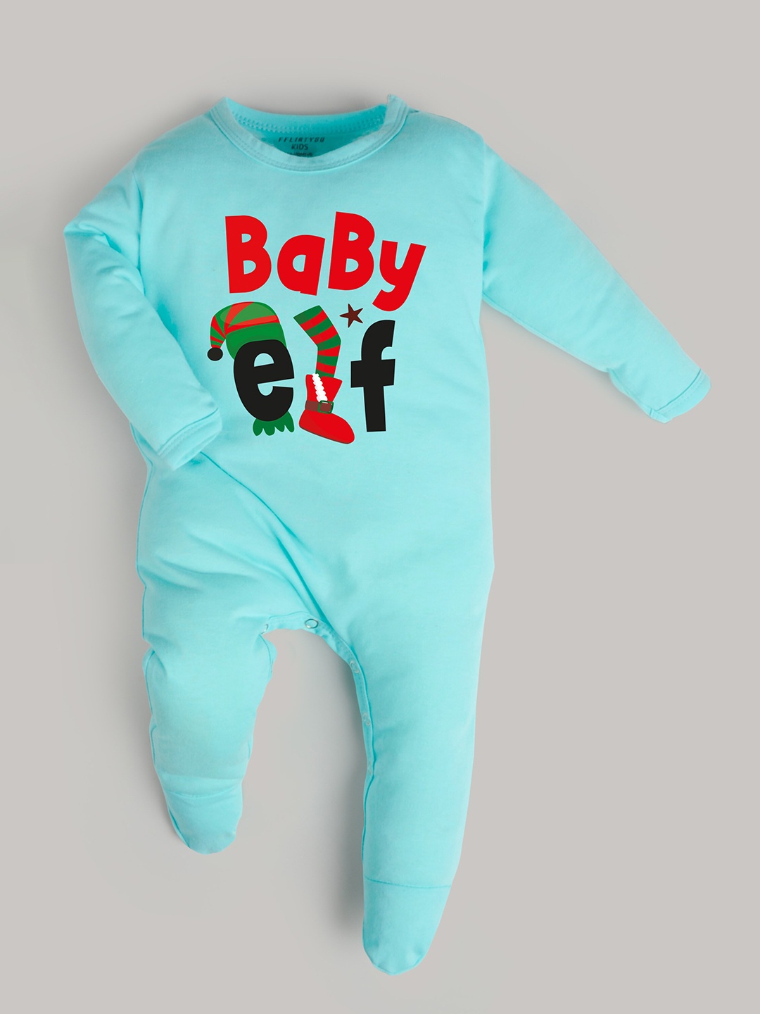 FFLIRTYGO Infant Kids Printed Pure Cotton Christmas Special Sleepsuit, Turquoise blue
FFLIRTYGO Infant Kids Printed Pure Cotton Christmas Special Sleepsuit, Turquoise blue