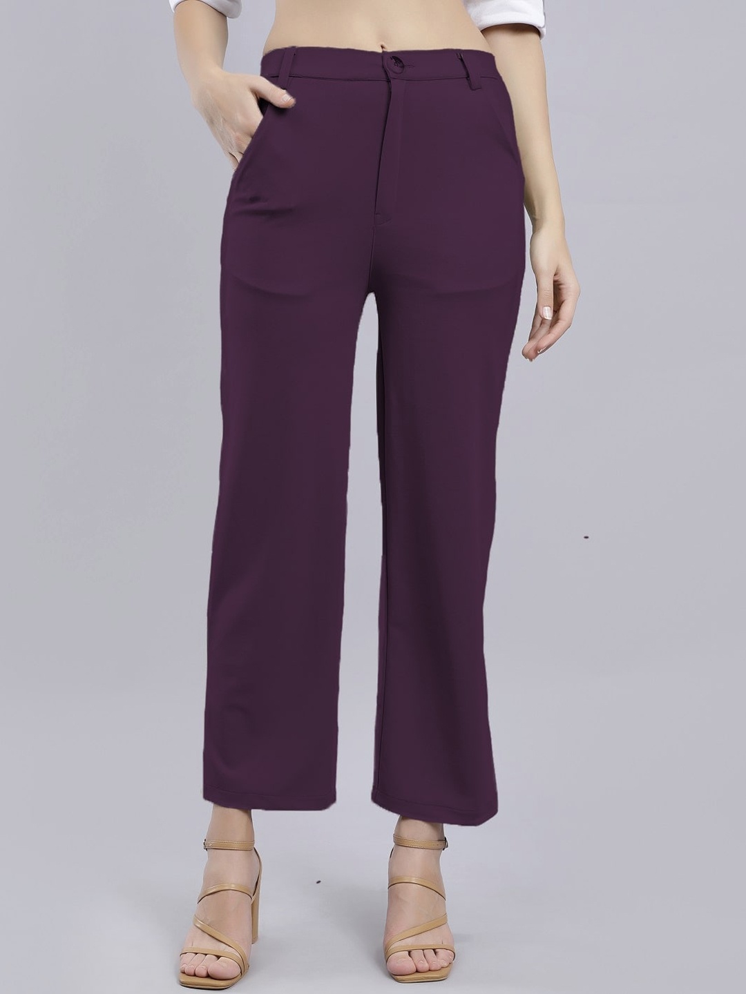 ANVI Be Yourself Women Relaxed Straight Leg High-Rise Reversible Pleated Trousers, Burgundy
ANVI Be Yourself Women Relaxed Straight Leg High-Rise Reversible Pleated Trousers, Burgundy