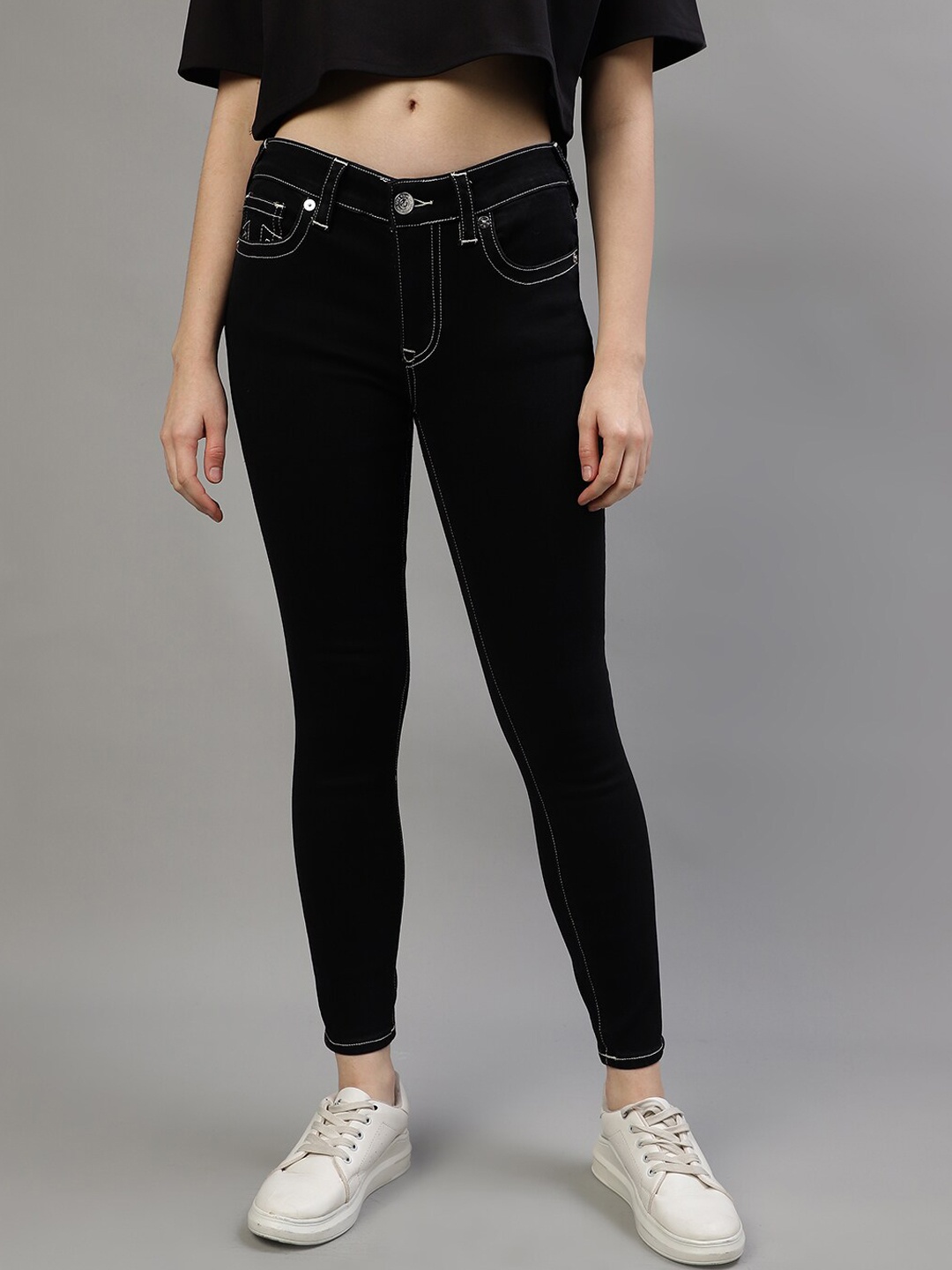True Religion Women SN Jennie Super Skinny Fit Clean Look Cropped Stretchable Jeans, Black
True Religion Women SN Jennie Super Skinny Fit Clean Look Cropped Stretchable Jeans, Black